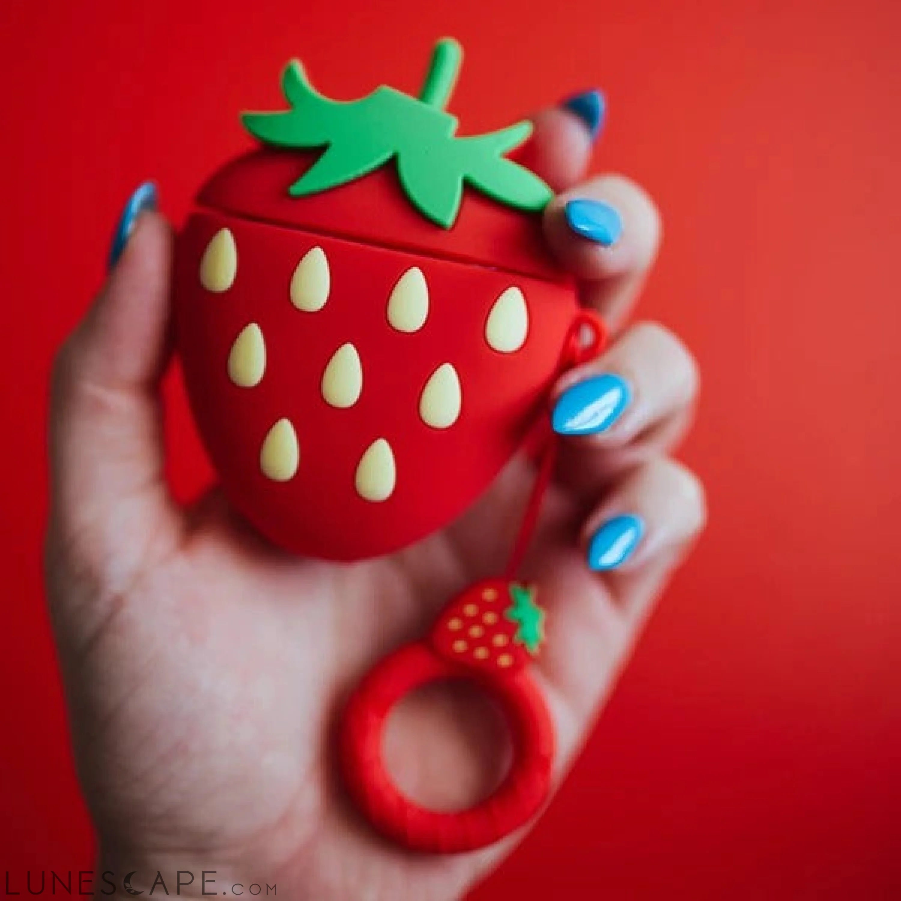 AirPods Strawberry Avocado Peach Silicone Case Cover LUNESCAPE