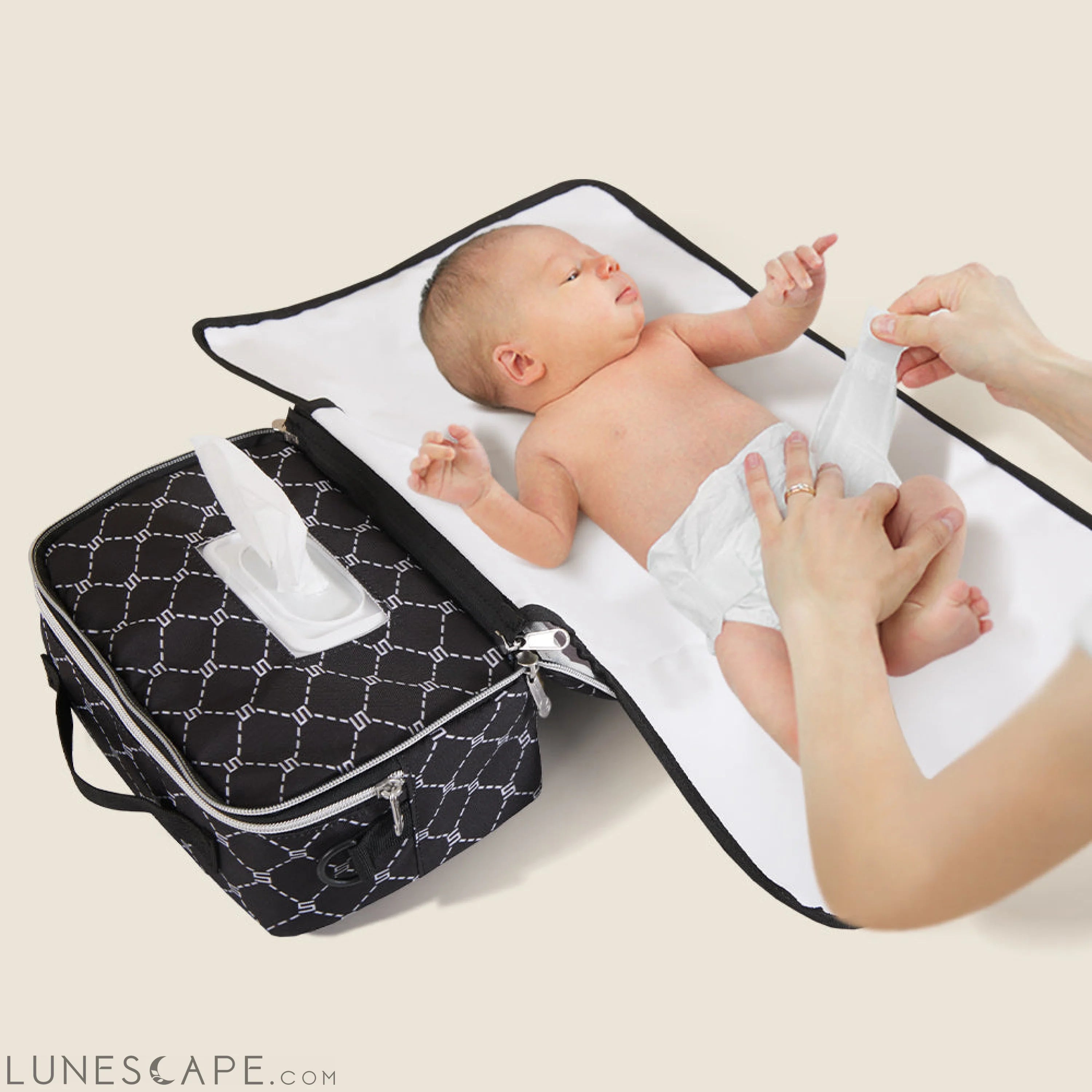 All in One Diaper Bag with Changing Pad LUNESCAPE