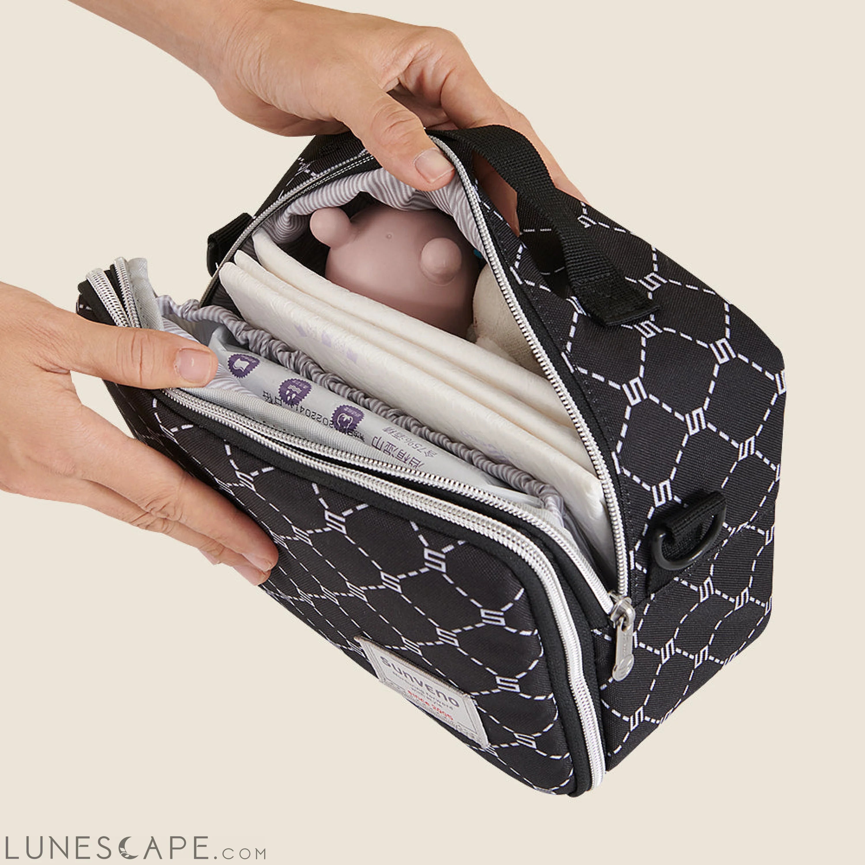 All in One Diaper Bag with Changing Pad LUNESCAPE