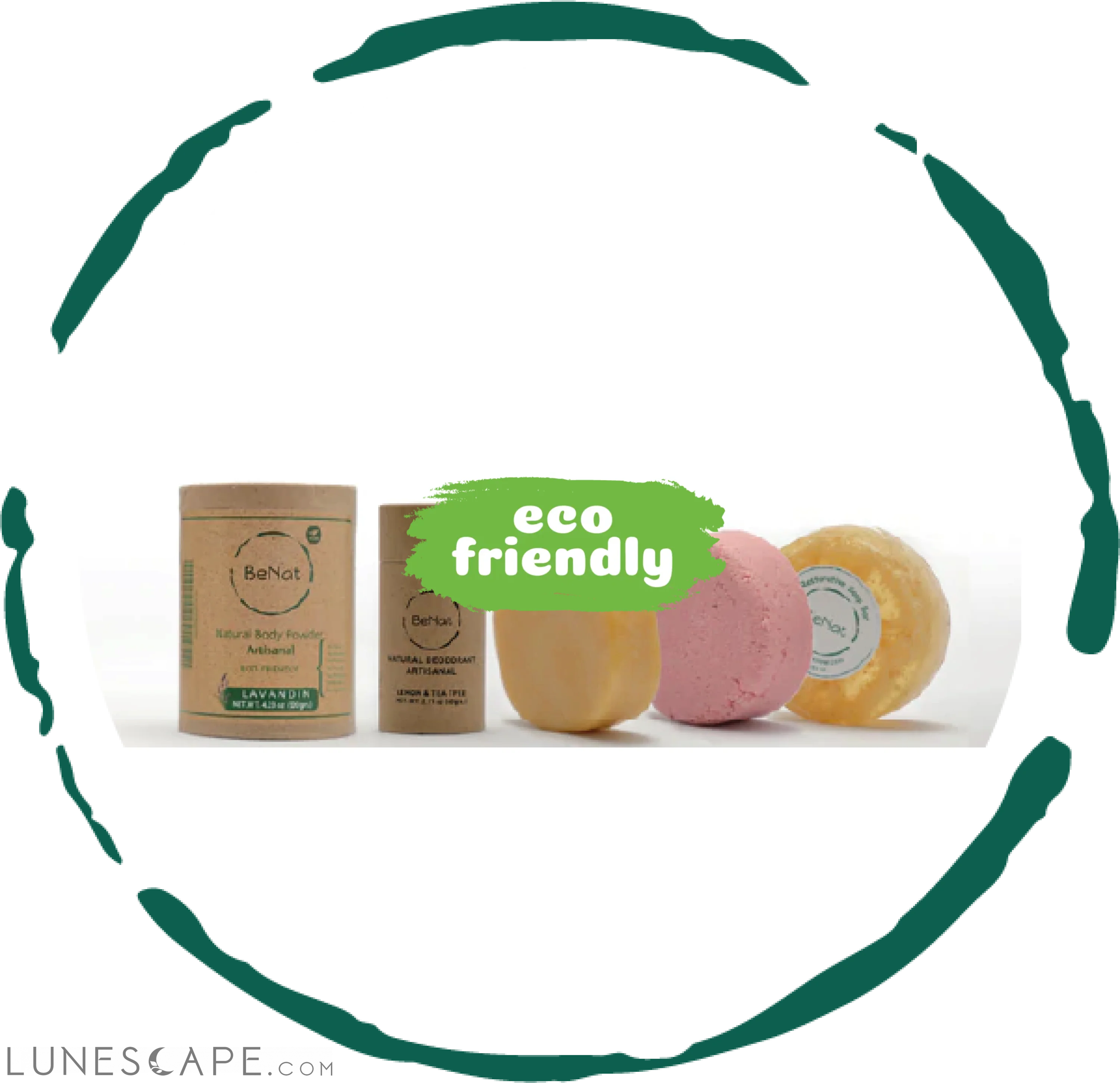 All-Natural Personal Care Bundle. 5-Pack. LUNESCAPE