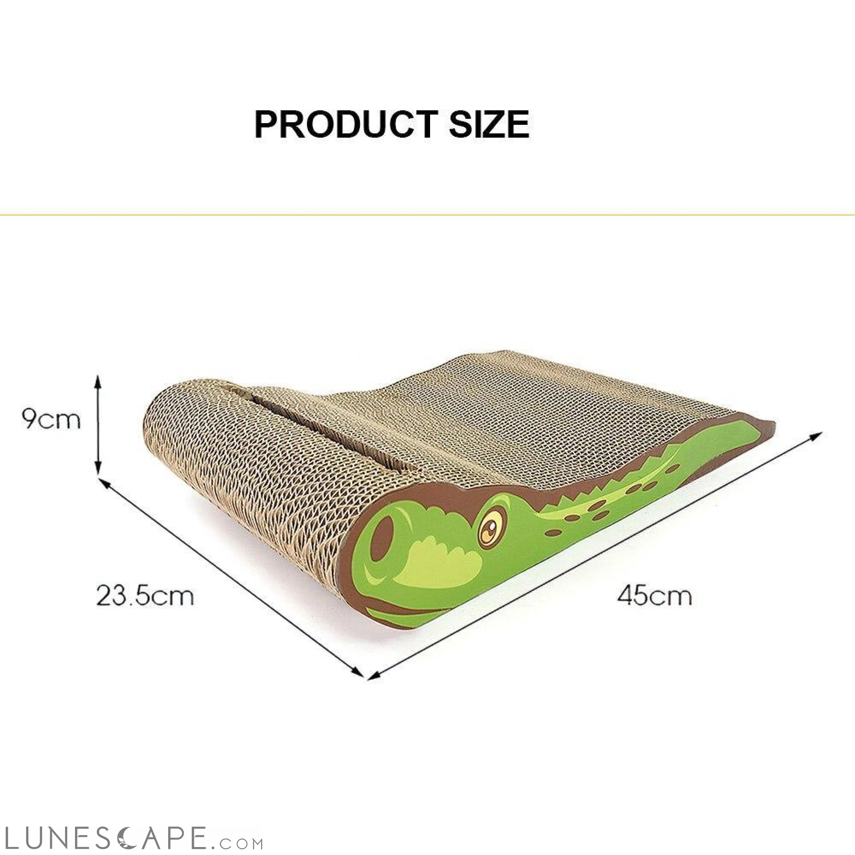 Alligator Scratch Ramp for Cats LUNESCAPE