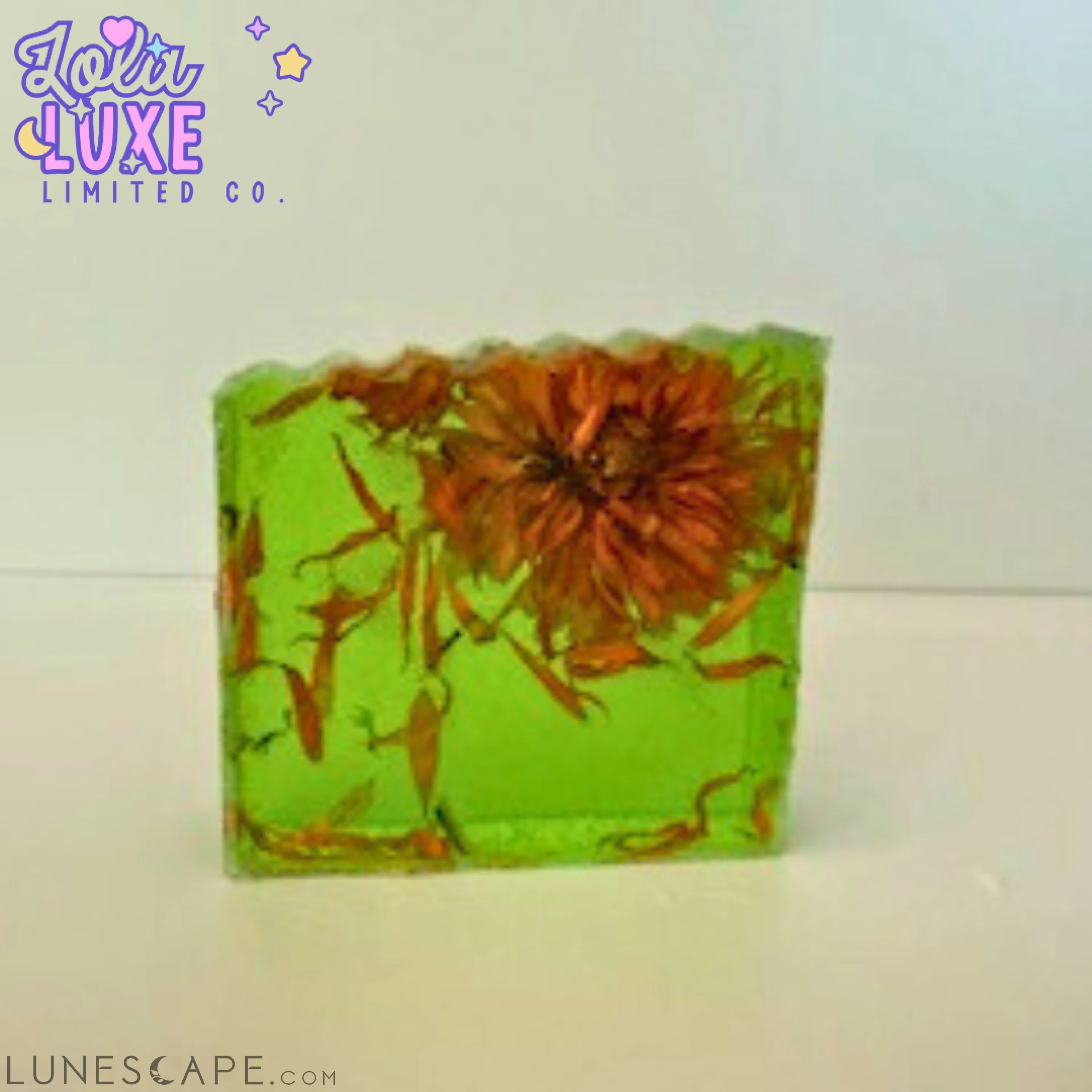 Aloe Vera & Calendula Flowers All Natural Handmade Soap LUNESCAPE