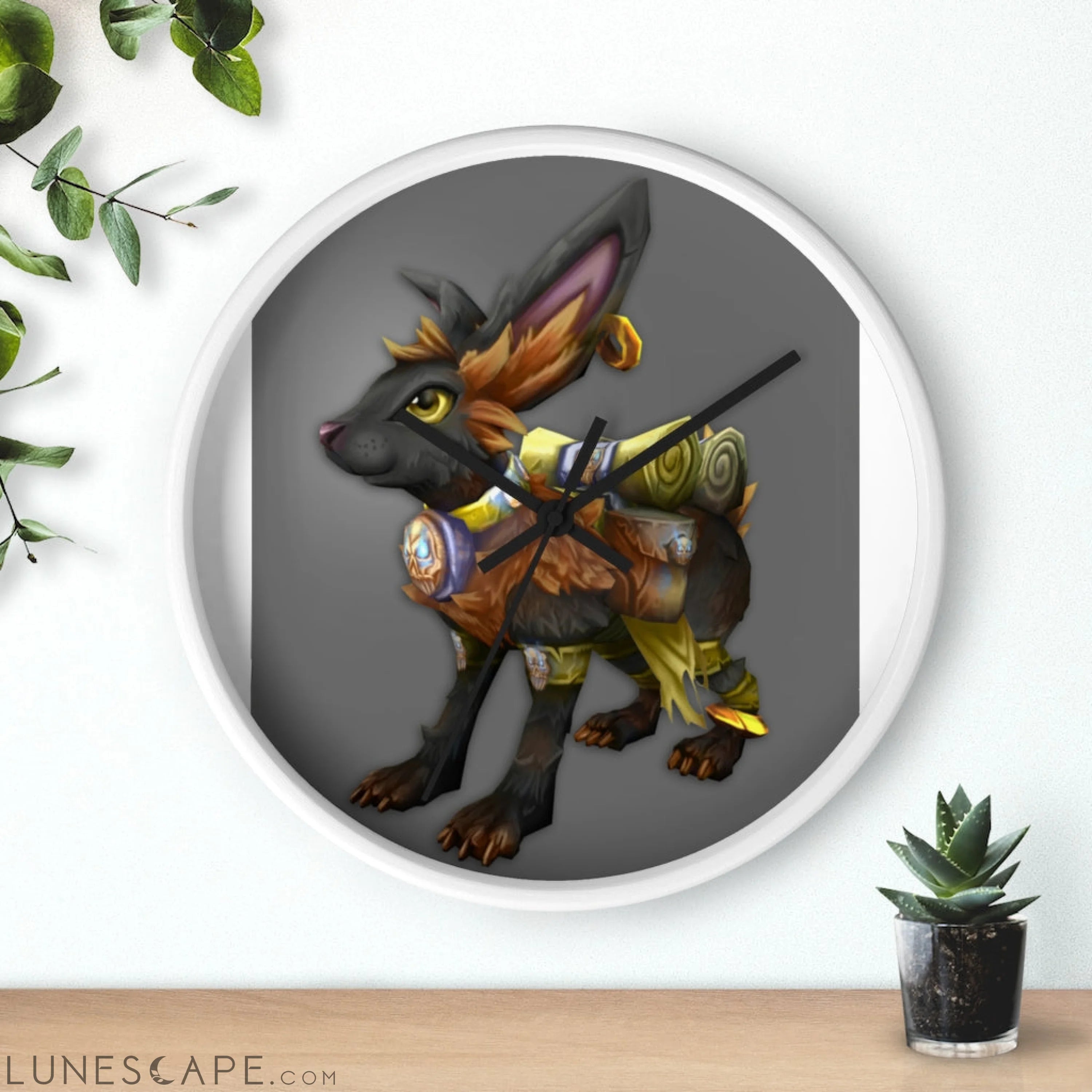 Amara the Wandering Mara Companion Wall clock LUNESCAPE
