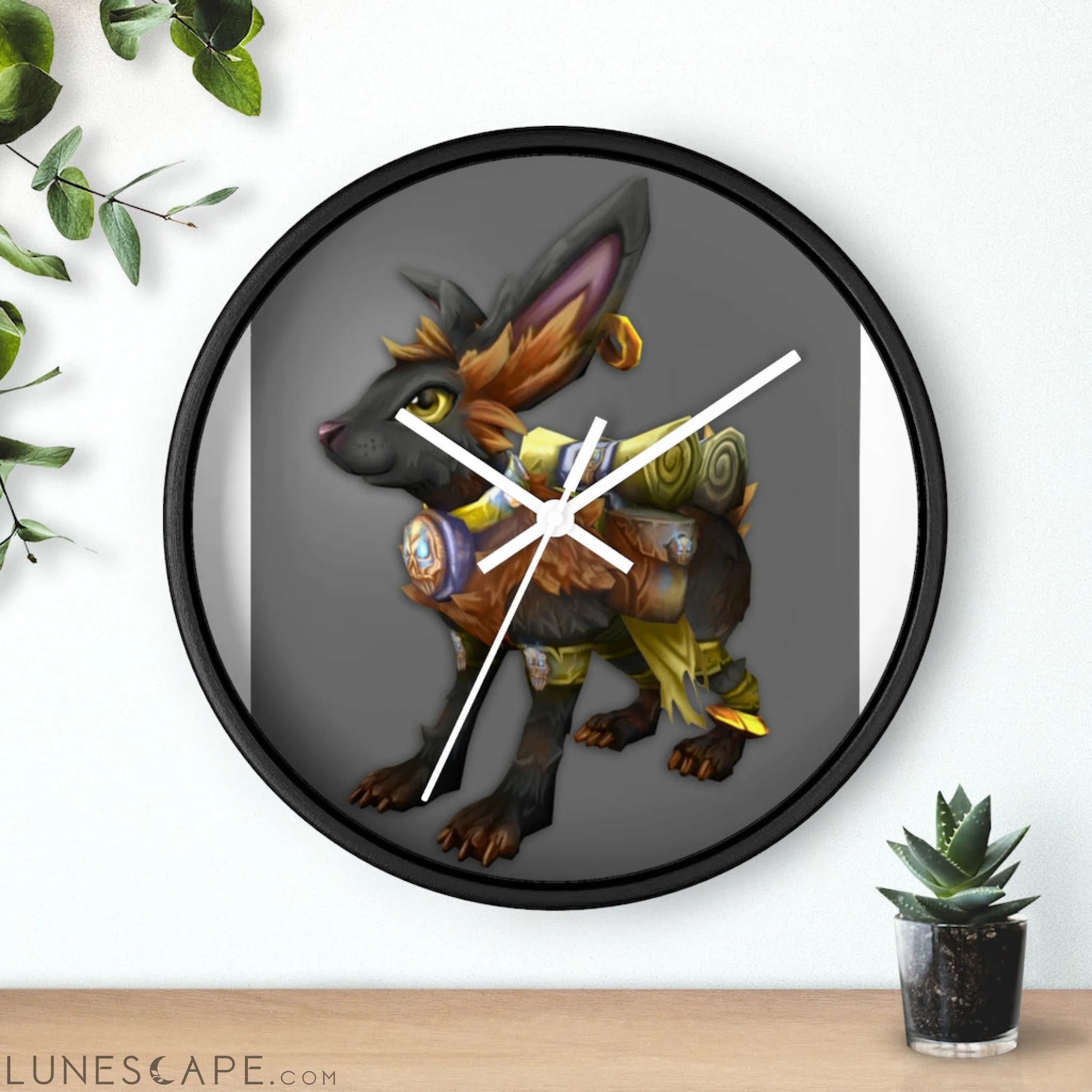 Amara the Wandering Mara Companion Wall clock LUNESCAPE