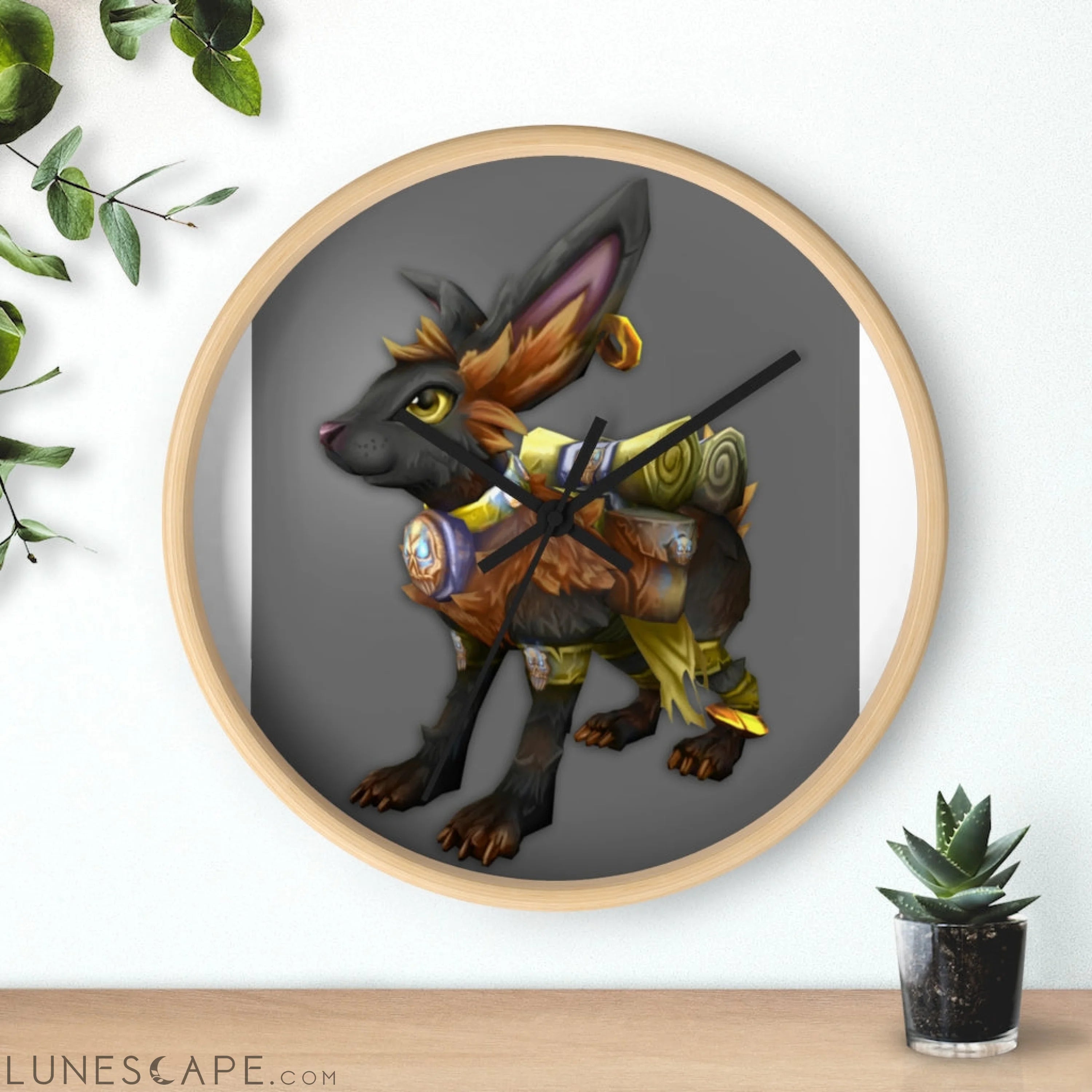 Amara the Wandering Mara Companion Wall clock LUNESCAPE