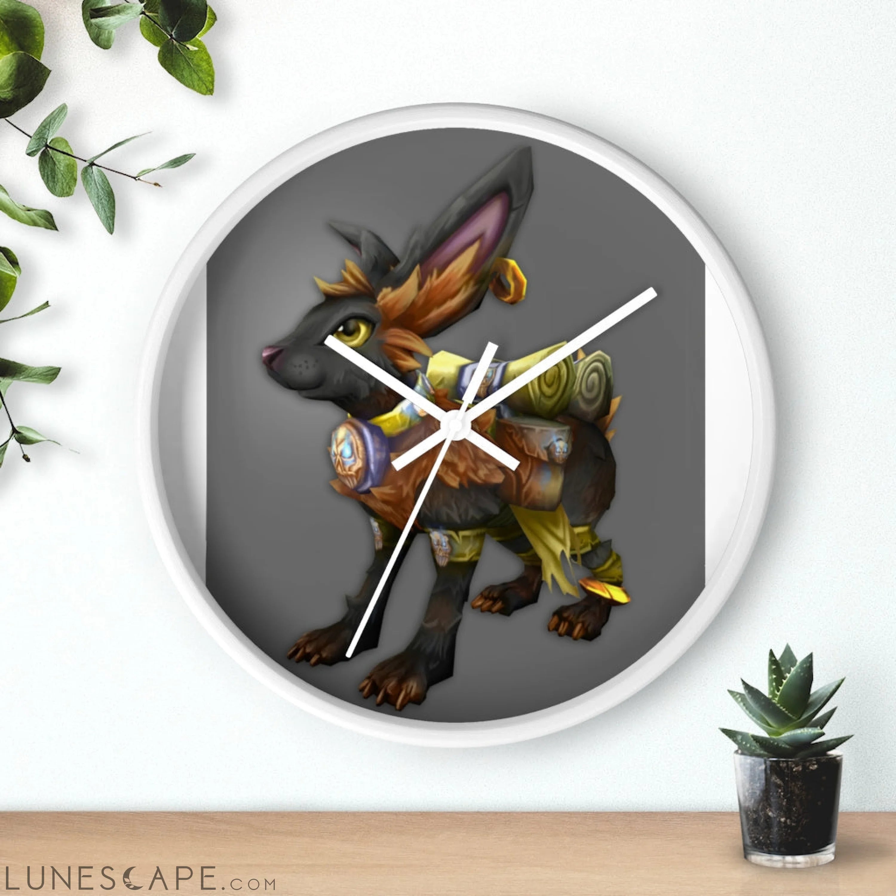 Amara the Wandering Mara Companion Wall clock LUNESCAPE