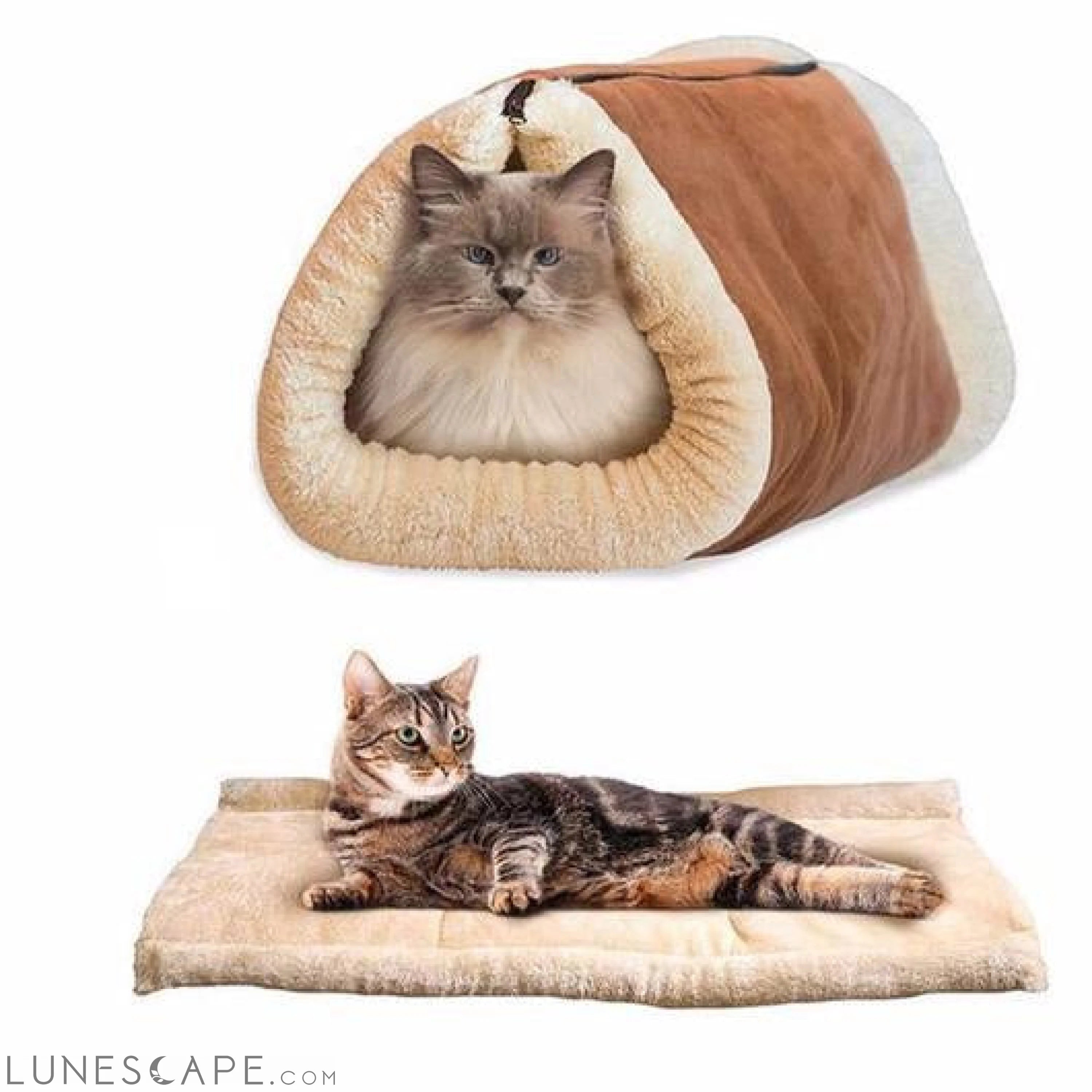 Amazing Pets Cave: 2-in-1 Pets Bed & Tunnel LUNESCAPE