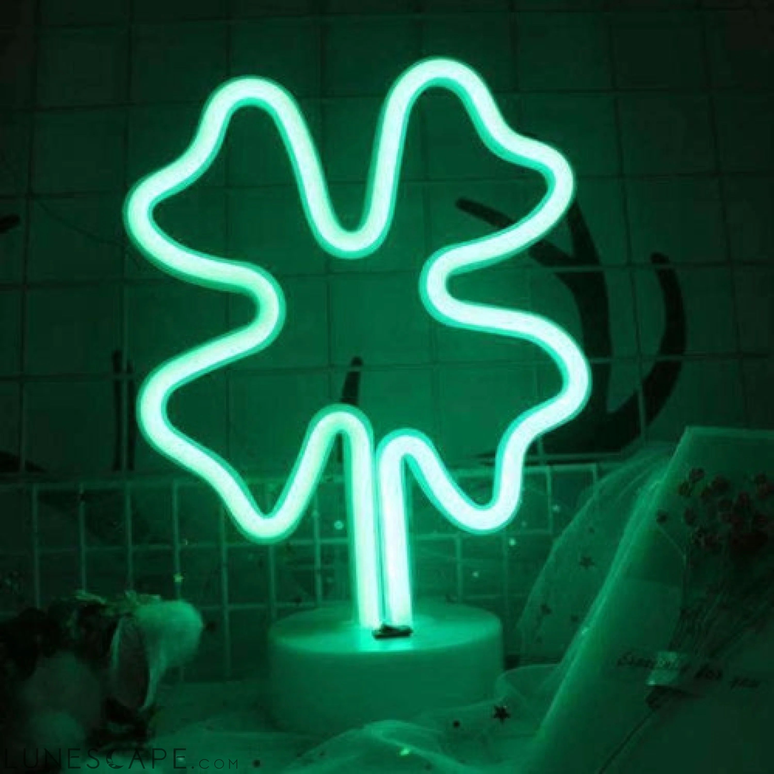 AMZER Neon LED Holiday Light with Holder, Warm Fairy Decorative Lamp LUNESCAPE