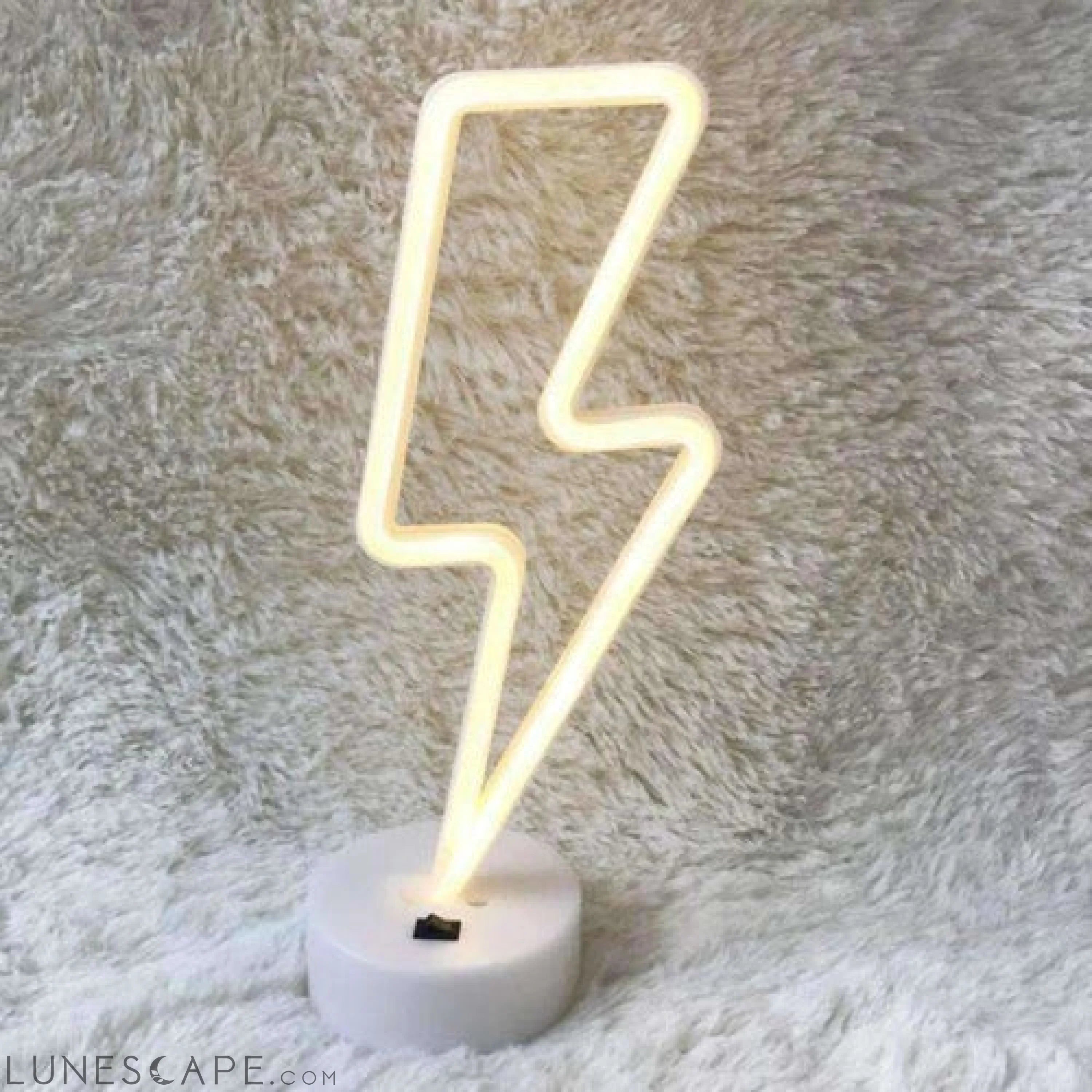 AMZER Neon LED Holiday Light with Holder, Warm Fairy Decorative Lamp LUNESCAPE