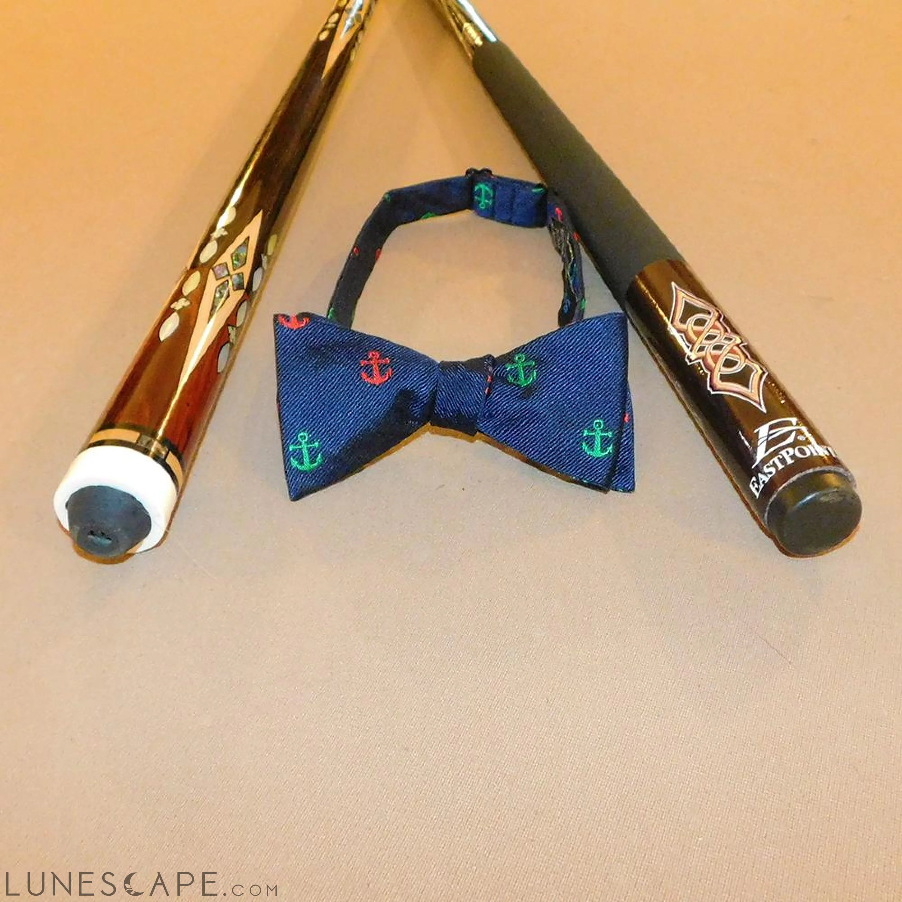Anchor Bow Tie - Port & Starboard, Woven Silk LUNESCAPE