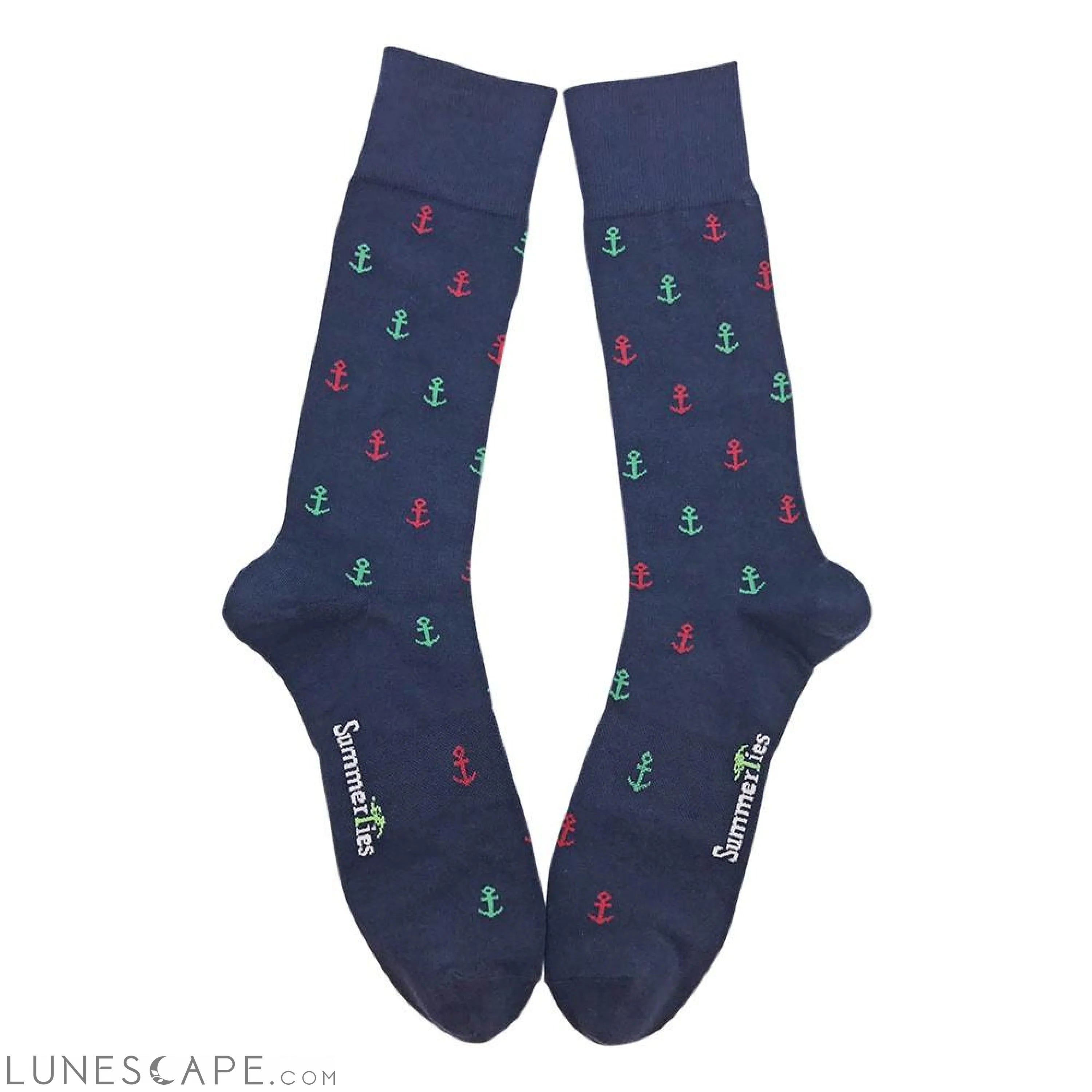 Anchor Socks - Men's Mid Calf - Port & Starboard LUNESCAPE