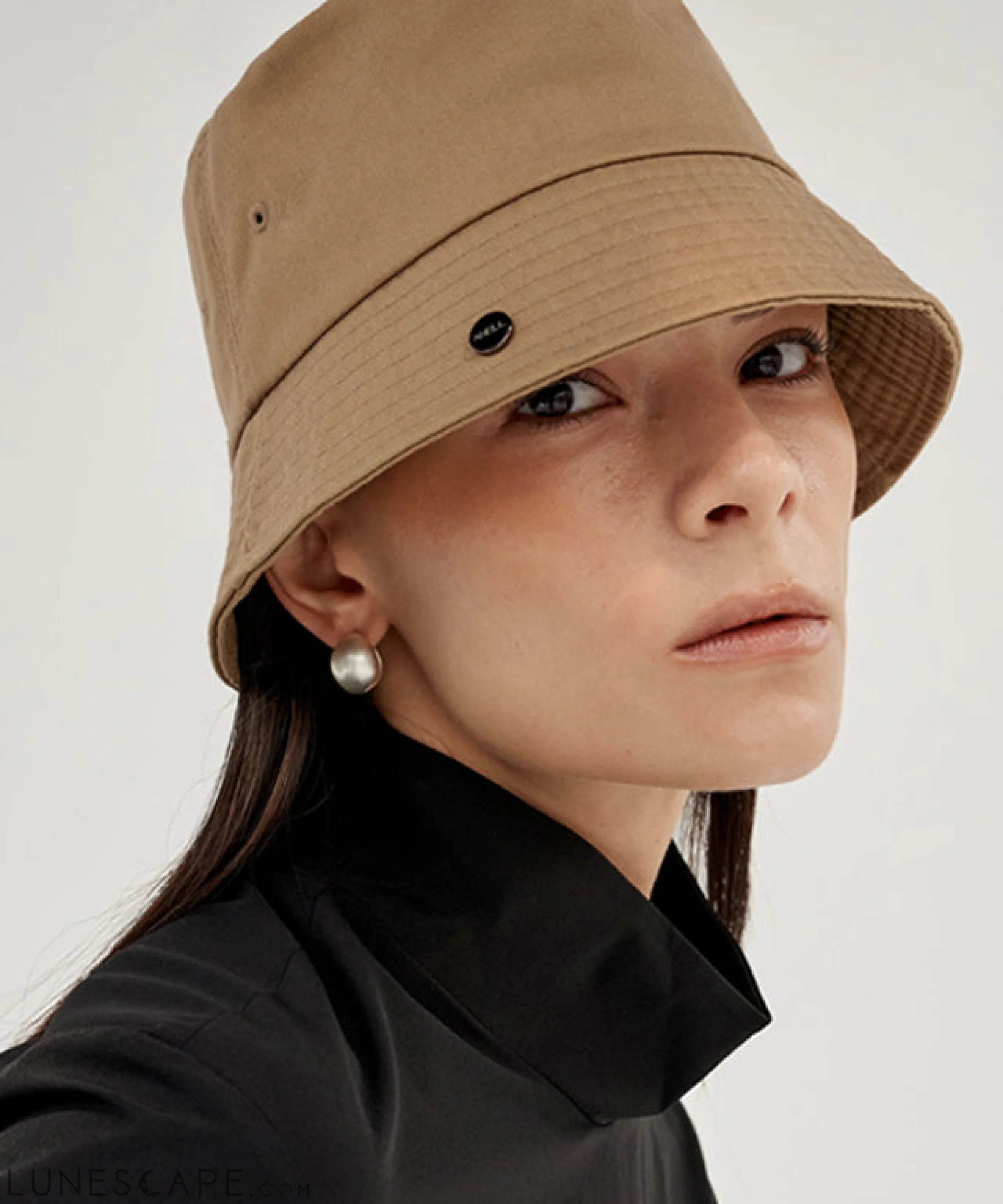 Anell Golf Cotton Classic Bucket Hat - Sand Beige LUNESCAPE