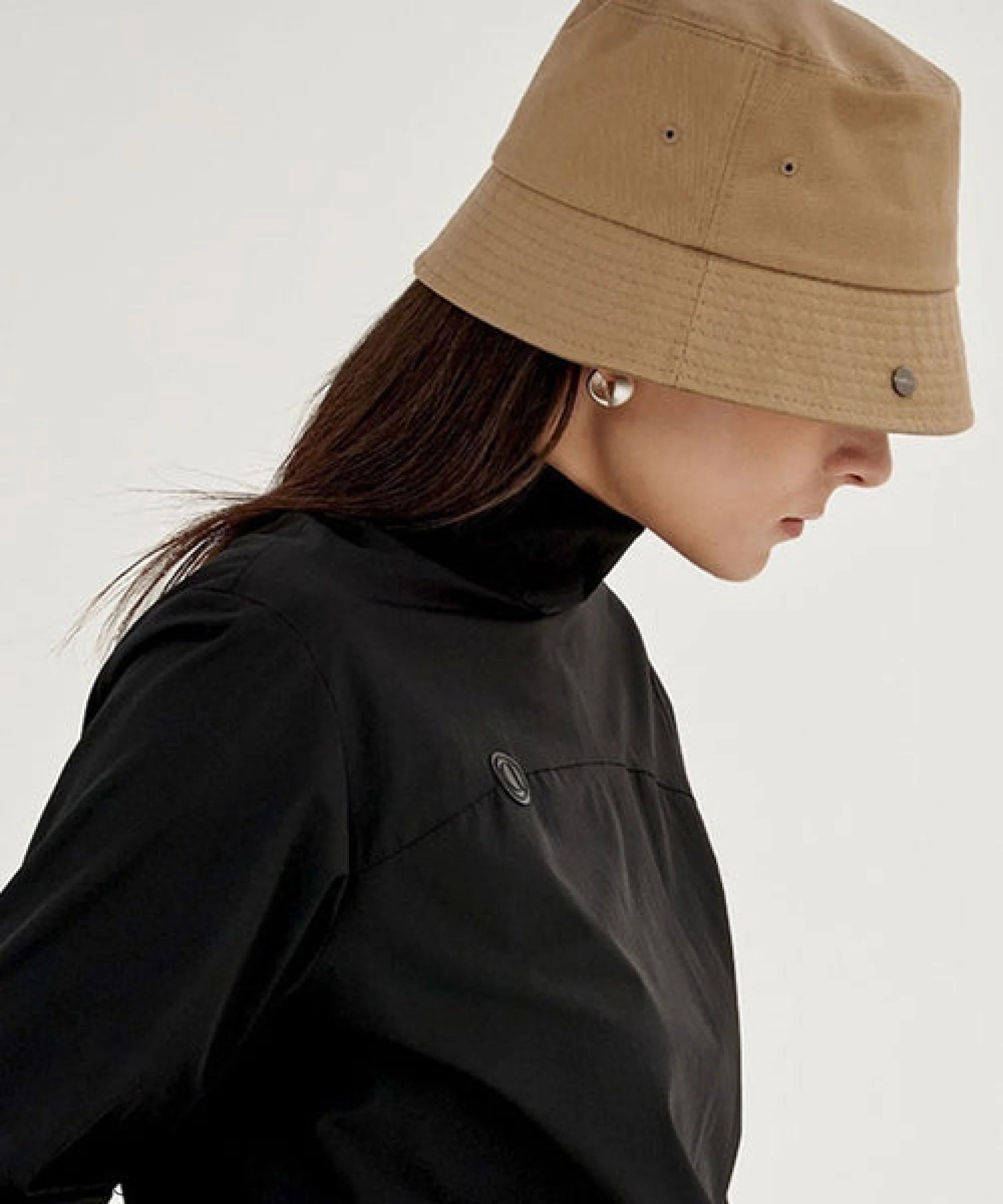 Anell Golf Cotton Classic Bucket Hat - Sand Beige LUNESCAPE