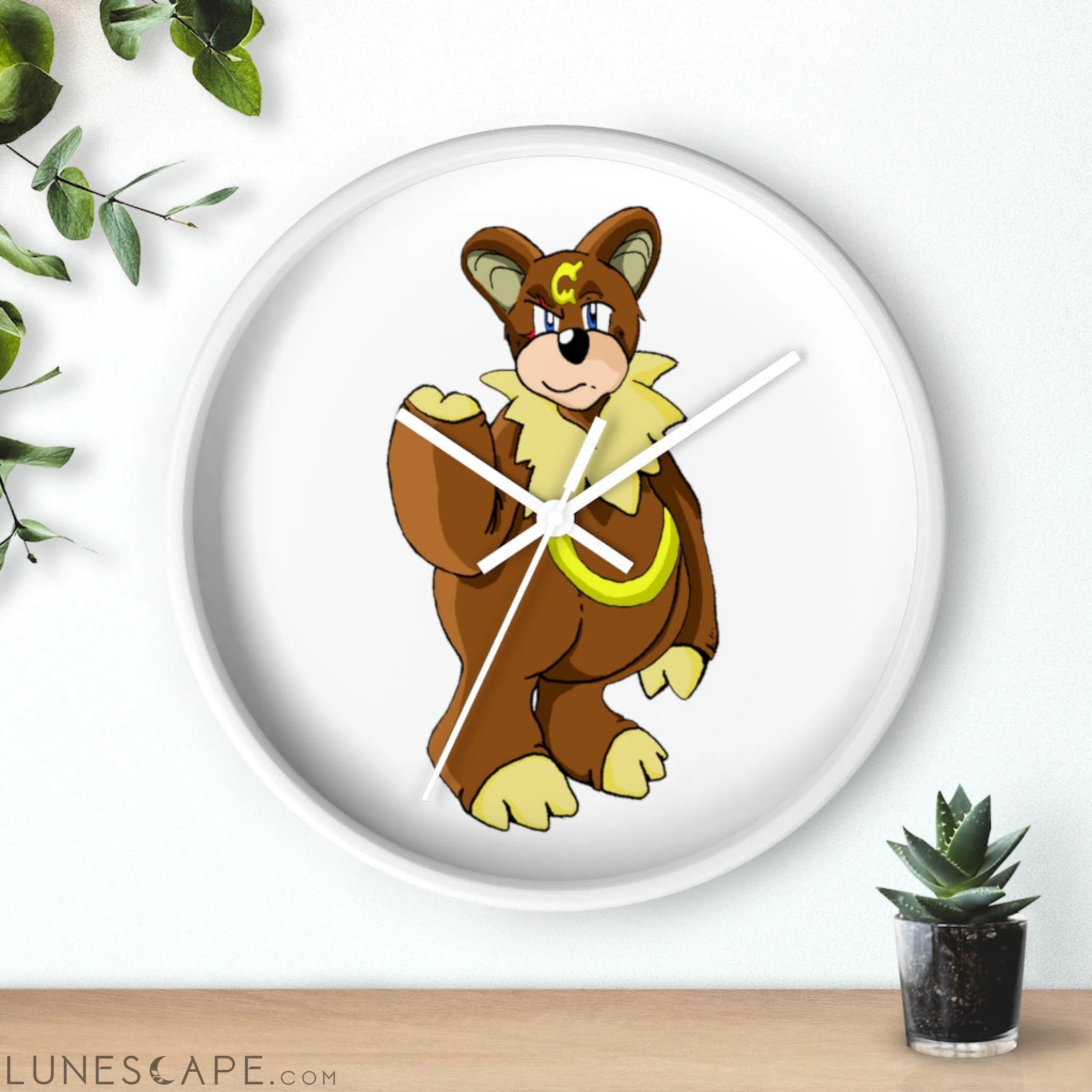 Angeburdum Wall clock LUNESCAPE