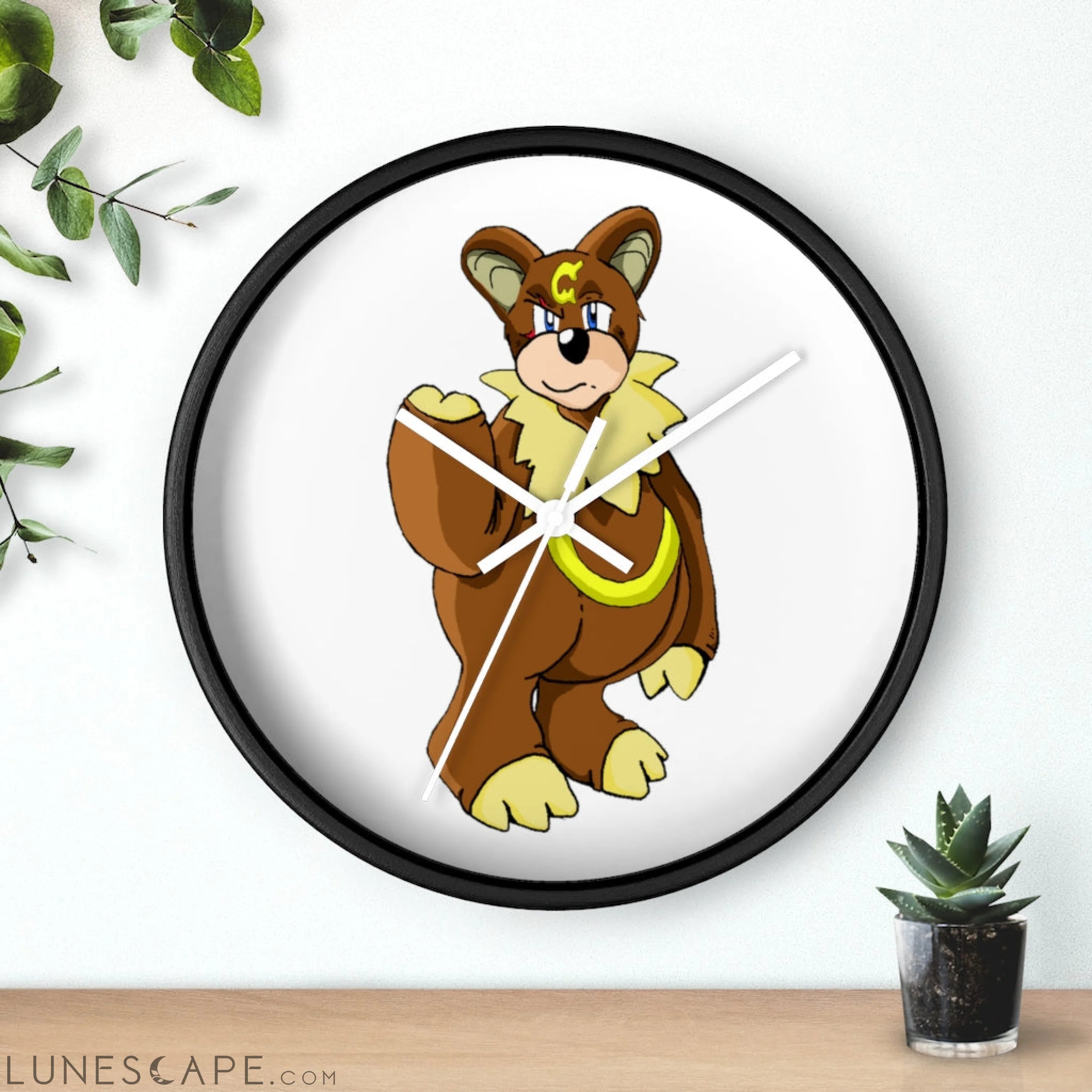 Angeburdum Wall clock LUNESCAPE