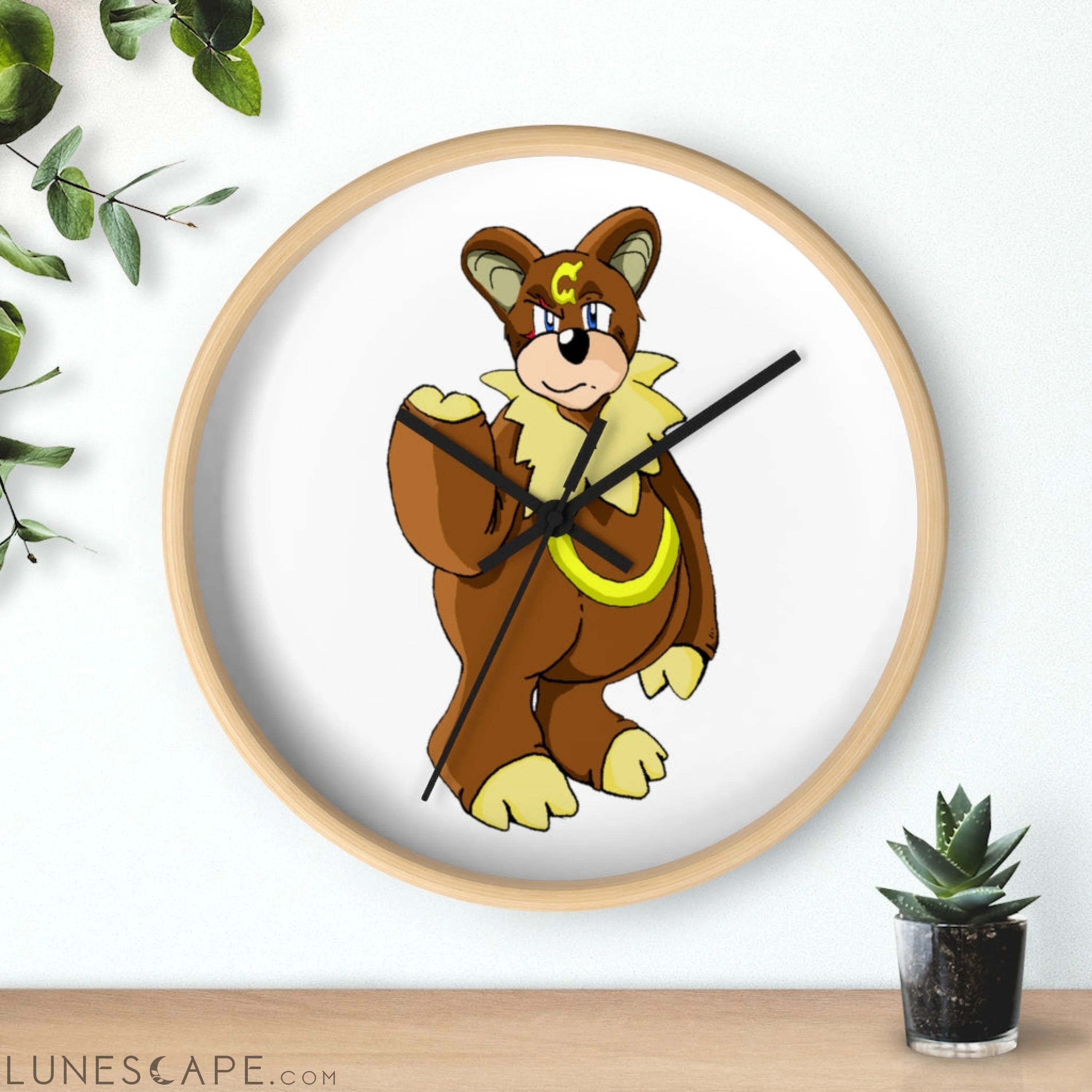 Angeburdum Wall clock LUNESCAPE