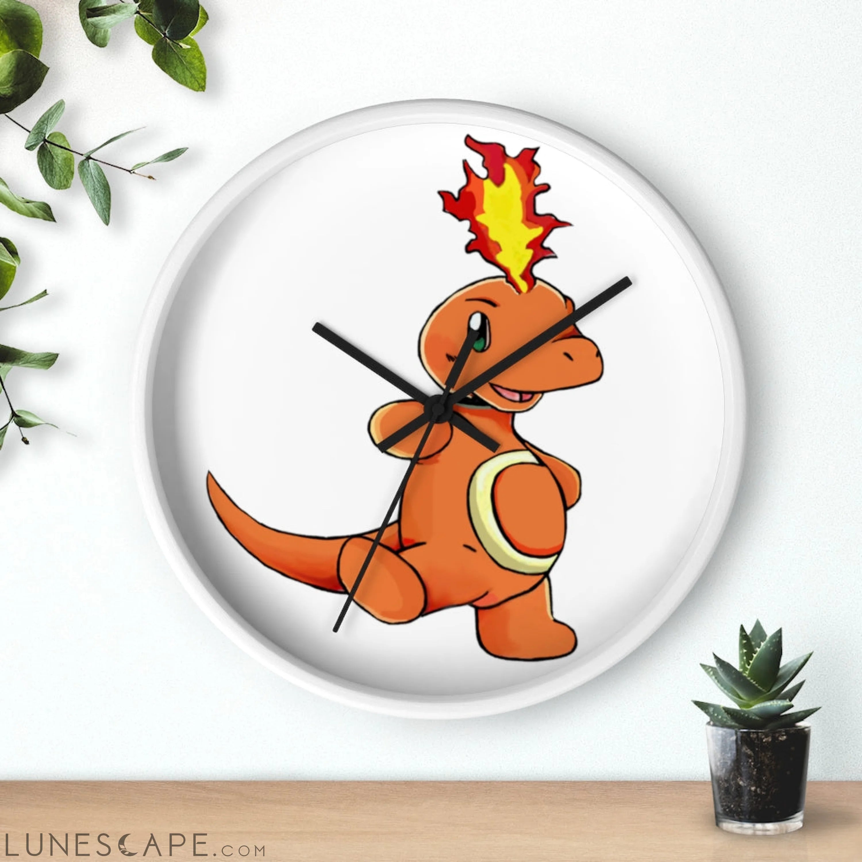 Angetapir Wall clock LUNESCAPE