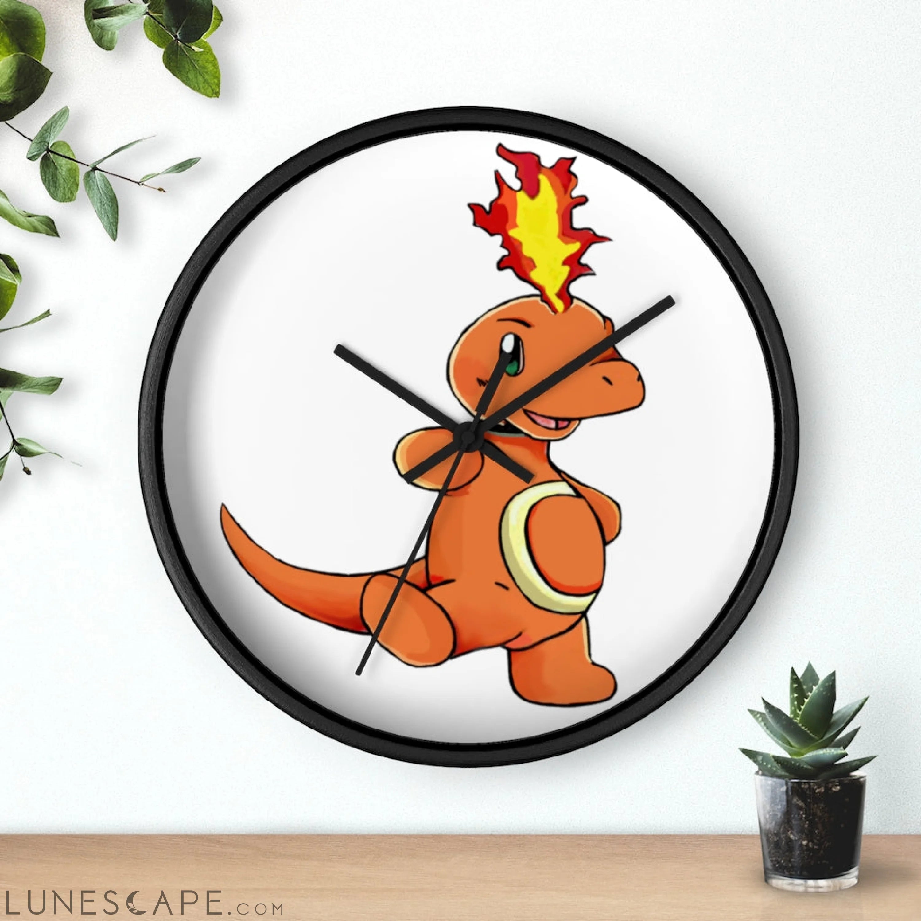 Angetapir Wall clock LUNESCAPE