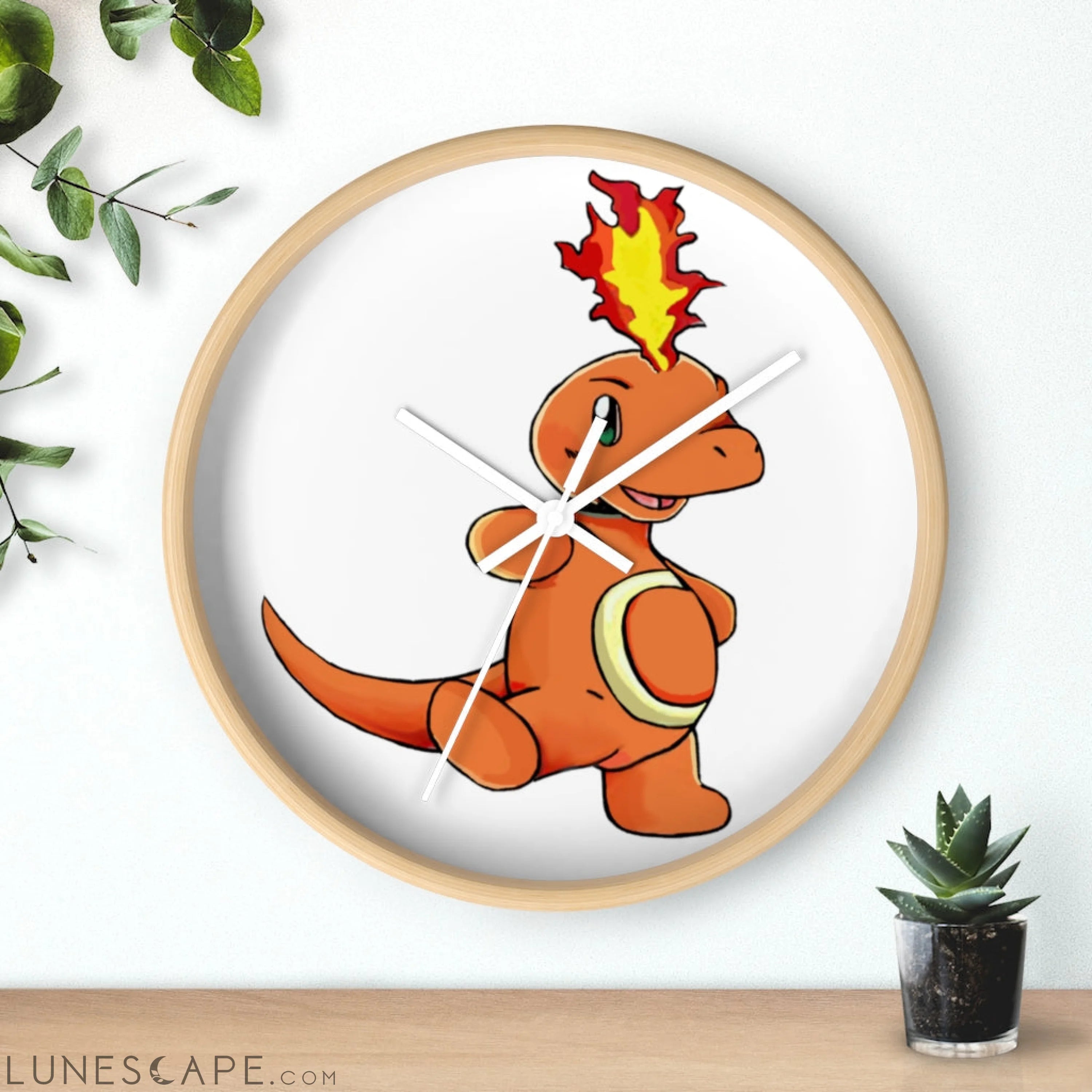 Angetapir Wall clock LUNESCAPE