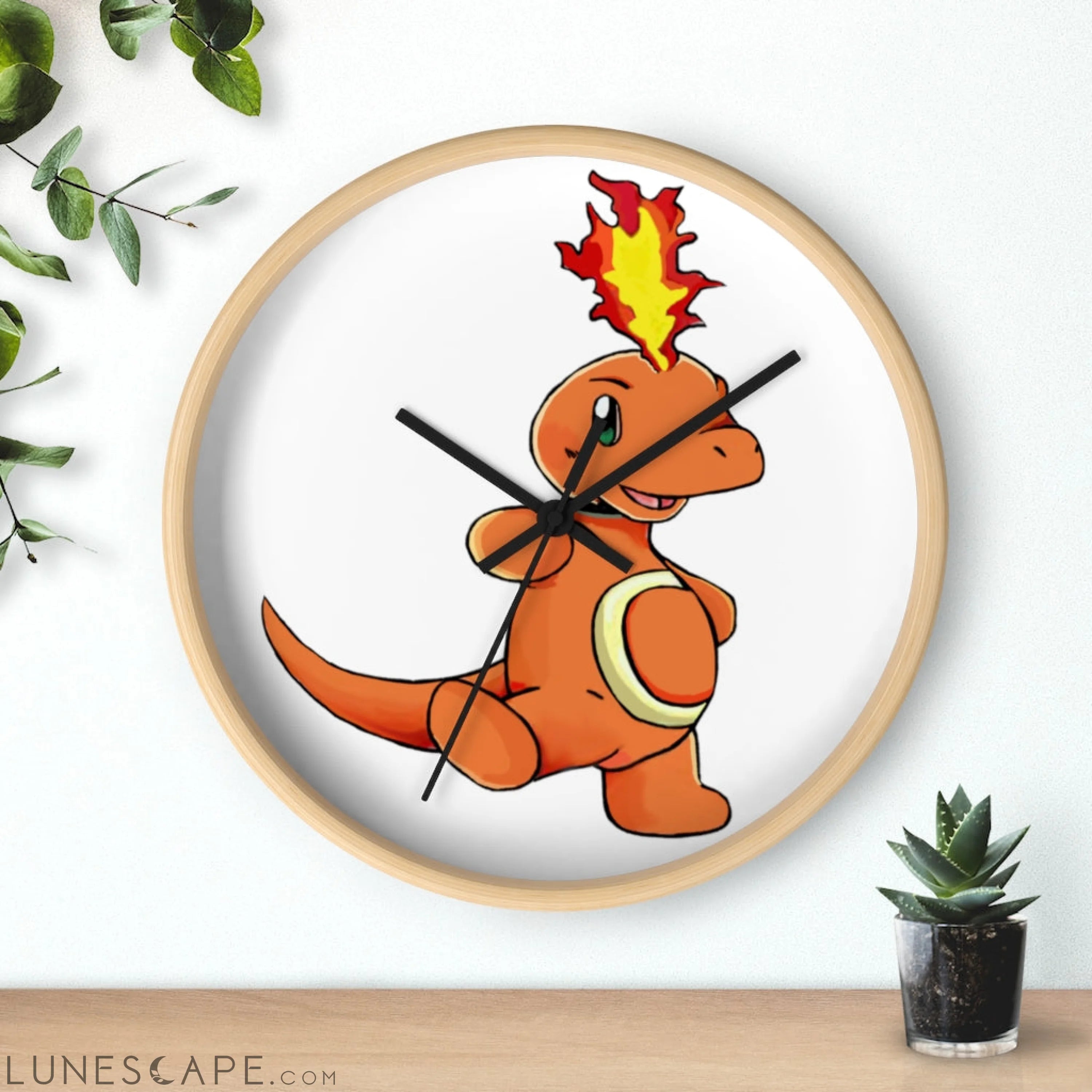 Angetapir Wall clock LUNESCAPE