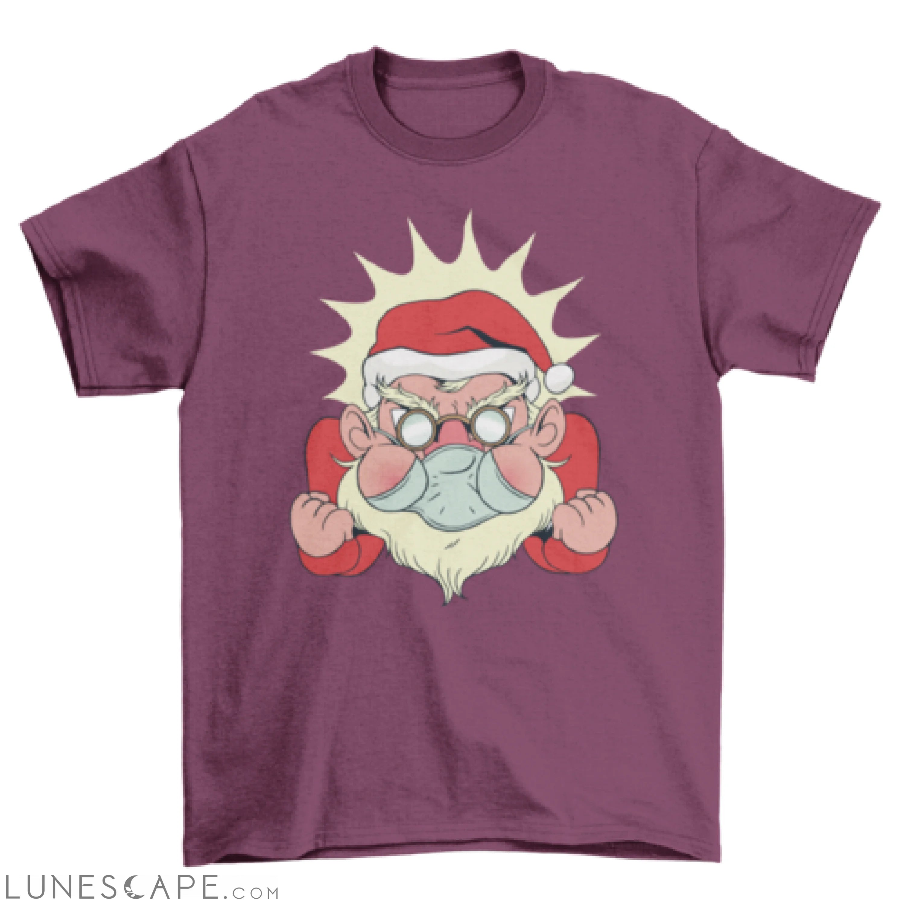 Angry santa facemask t-shirt LUNESCAPE