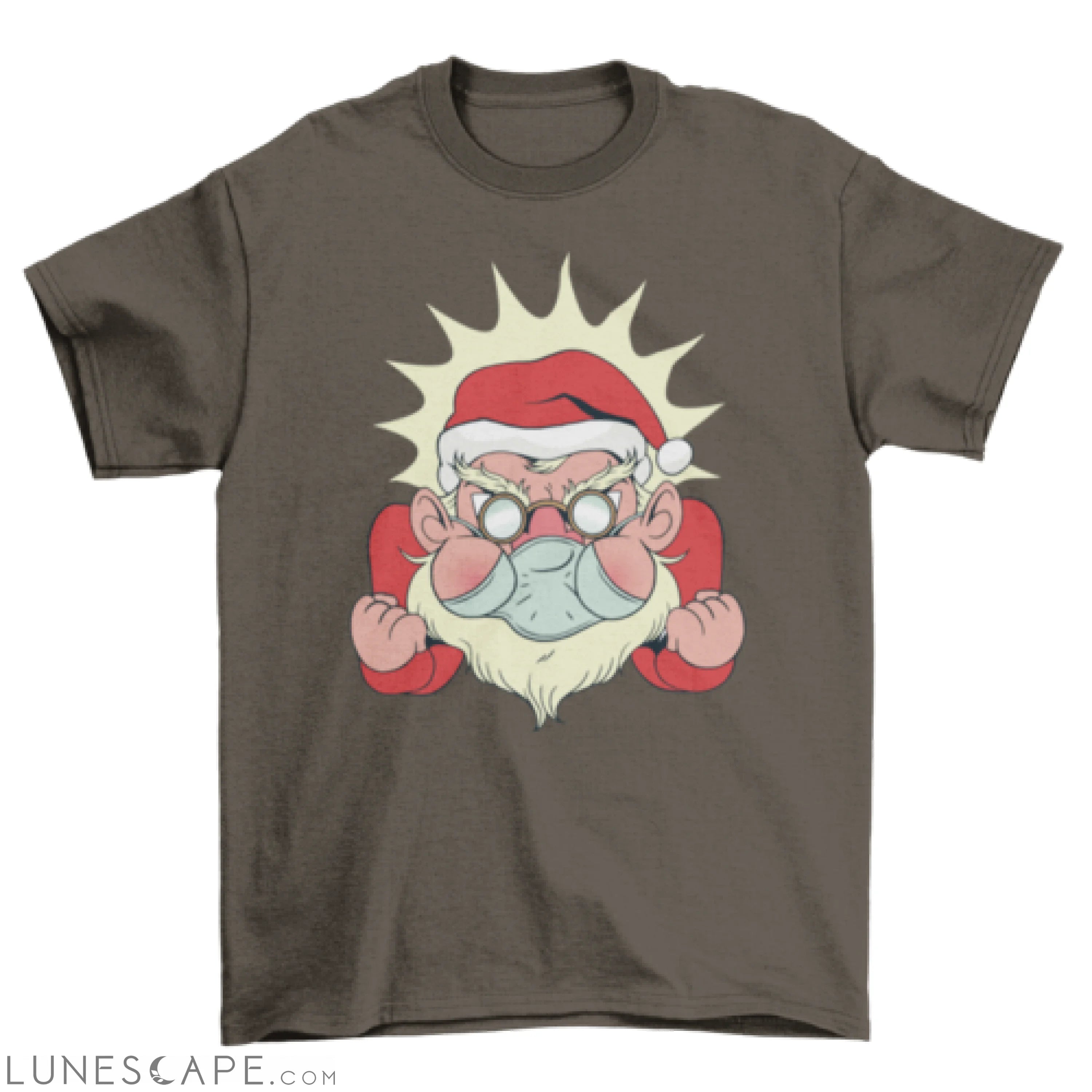 Angry santa facemask t-shirt LUNESCAPE