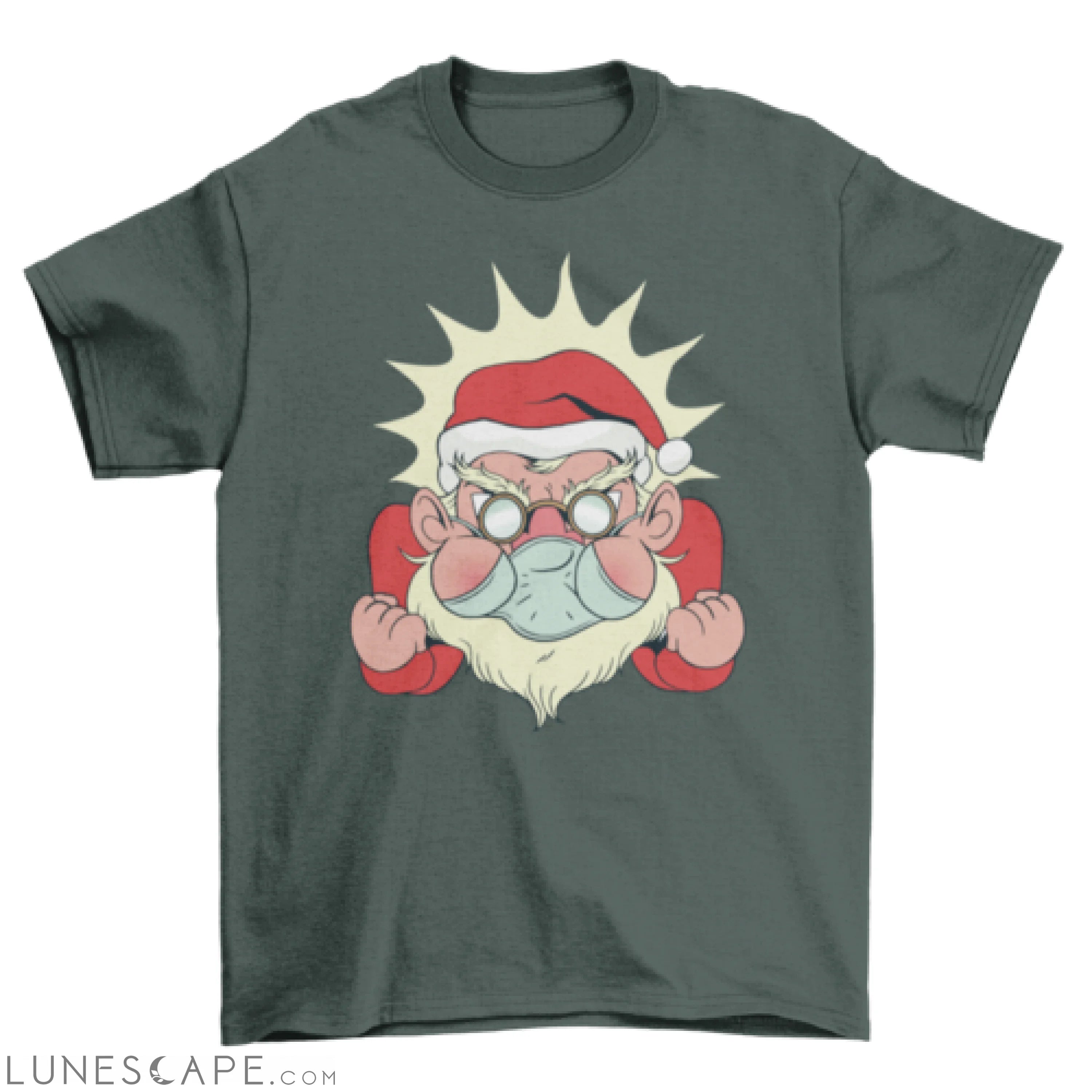 Angry santa facemask t-shirt LUNESCAPE