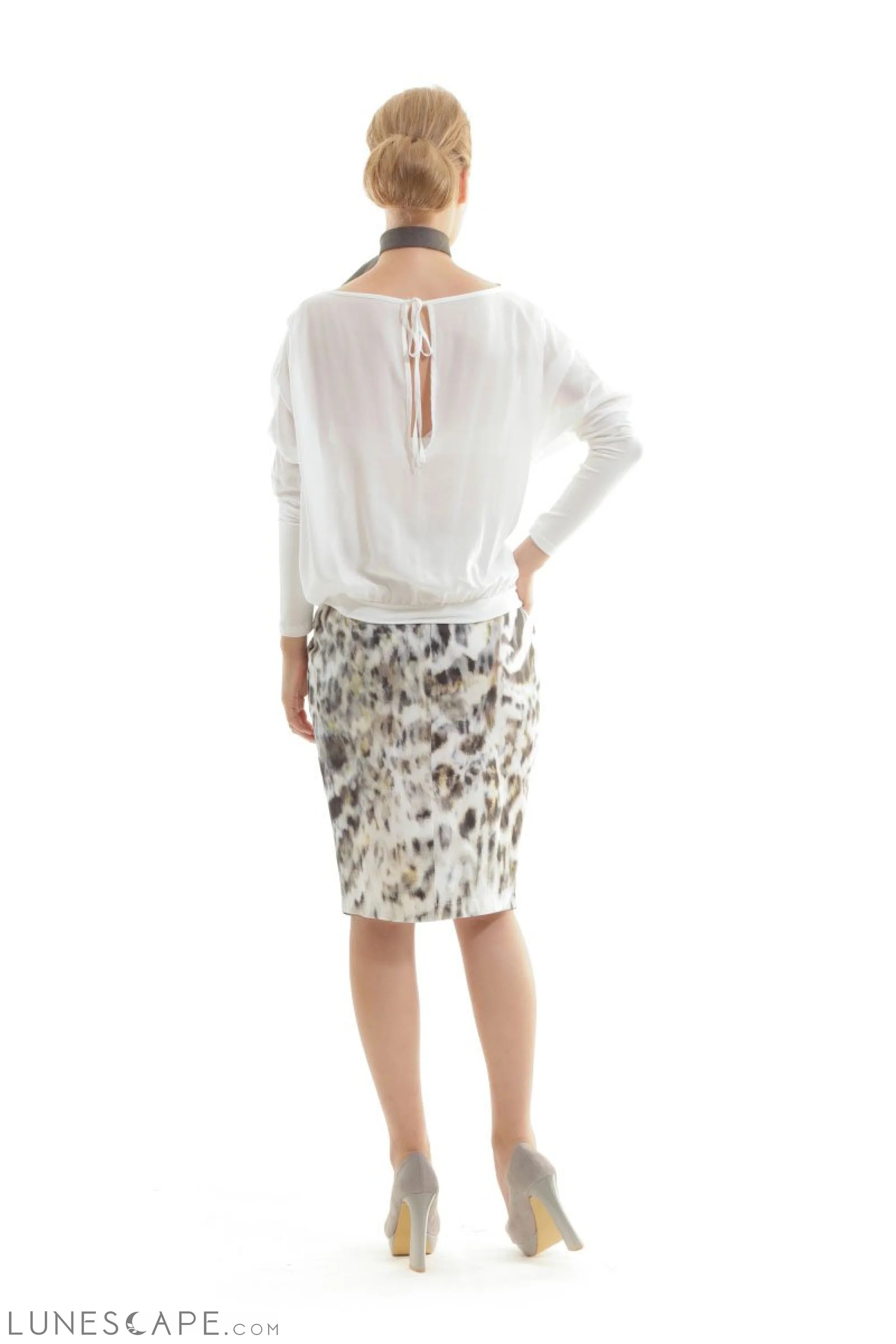 Animal Print Pencil Skirt LUNESCAPE