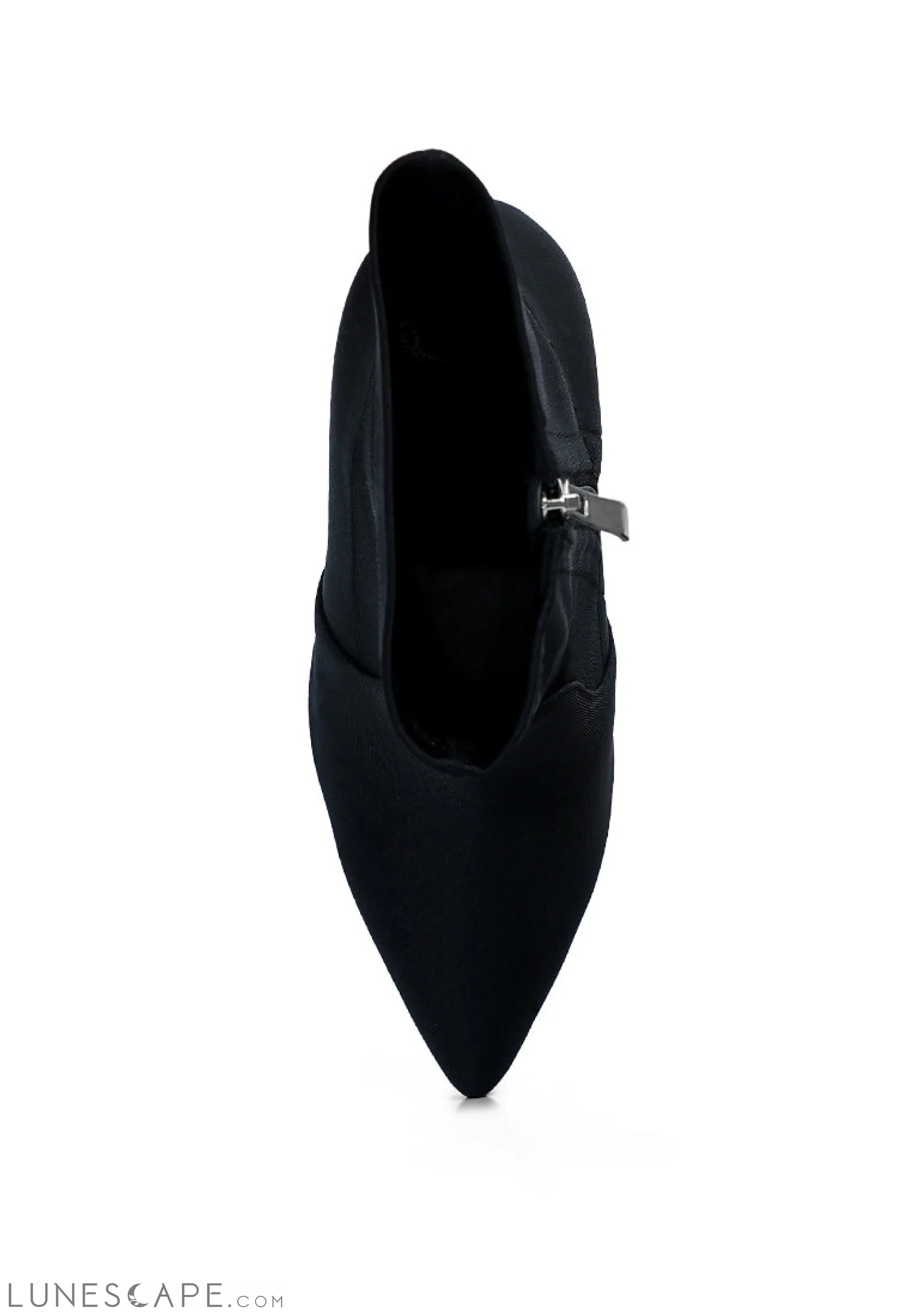 Ankle Lycra Block Heeled Boots LUNESCAPE