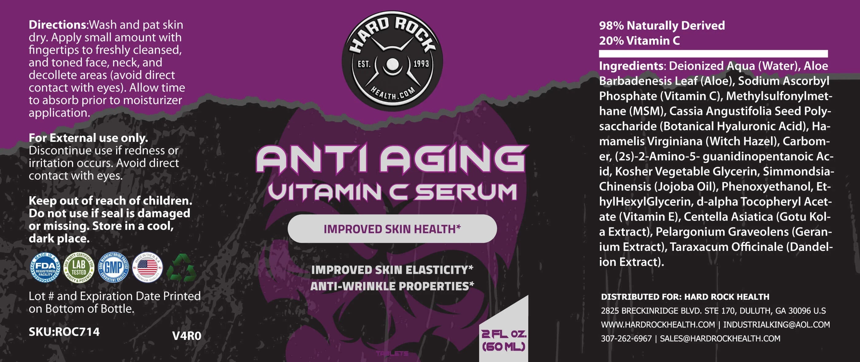 Anti-Aging Vitamin-C Serum 60 Ml LUNESCAPE