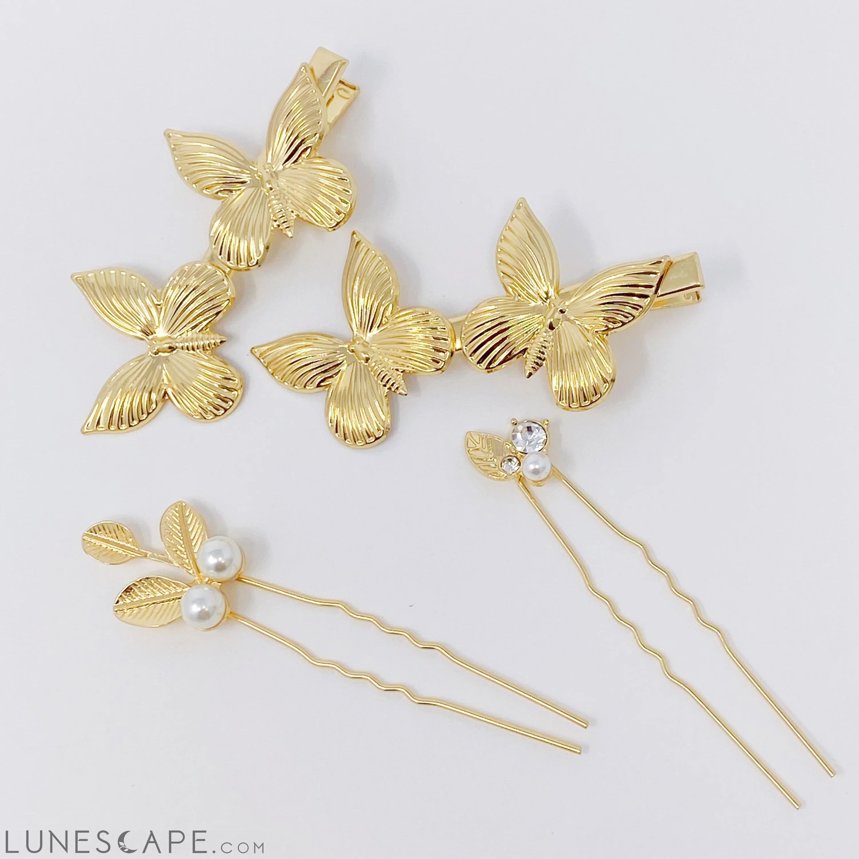 Antique Garden Hair Clip Set LUNESCAPE