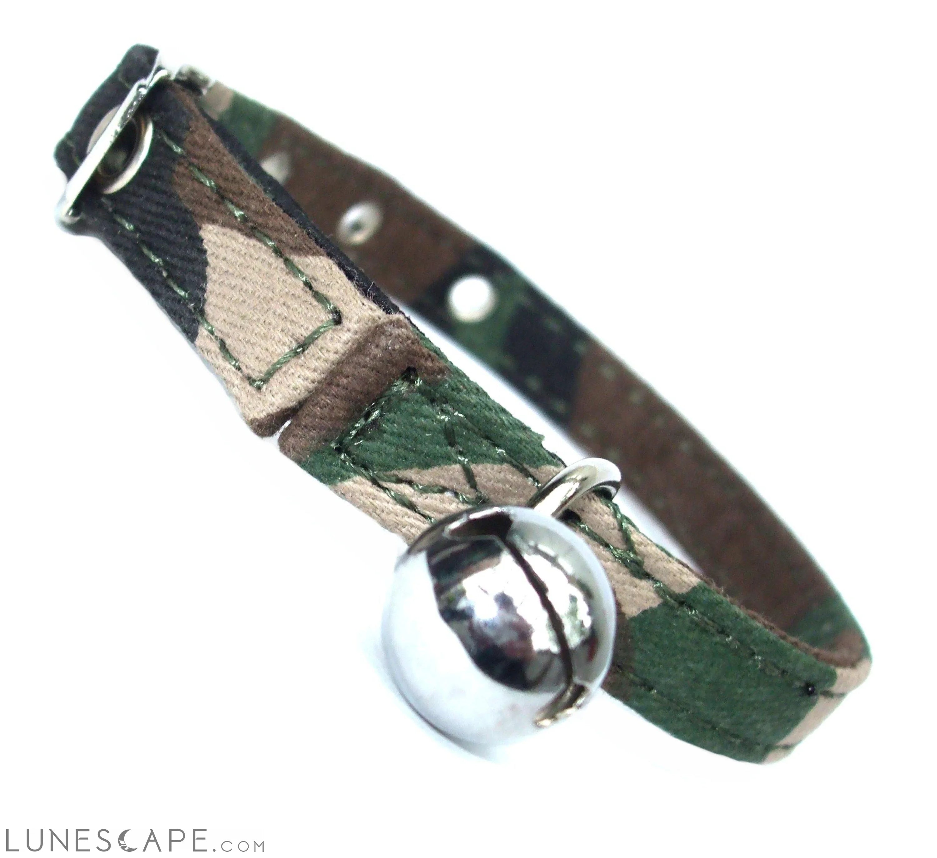 Army Canvas Cat Collar LUNESCAPE