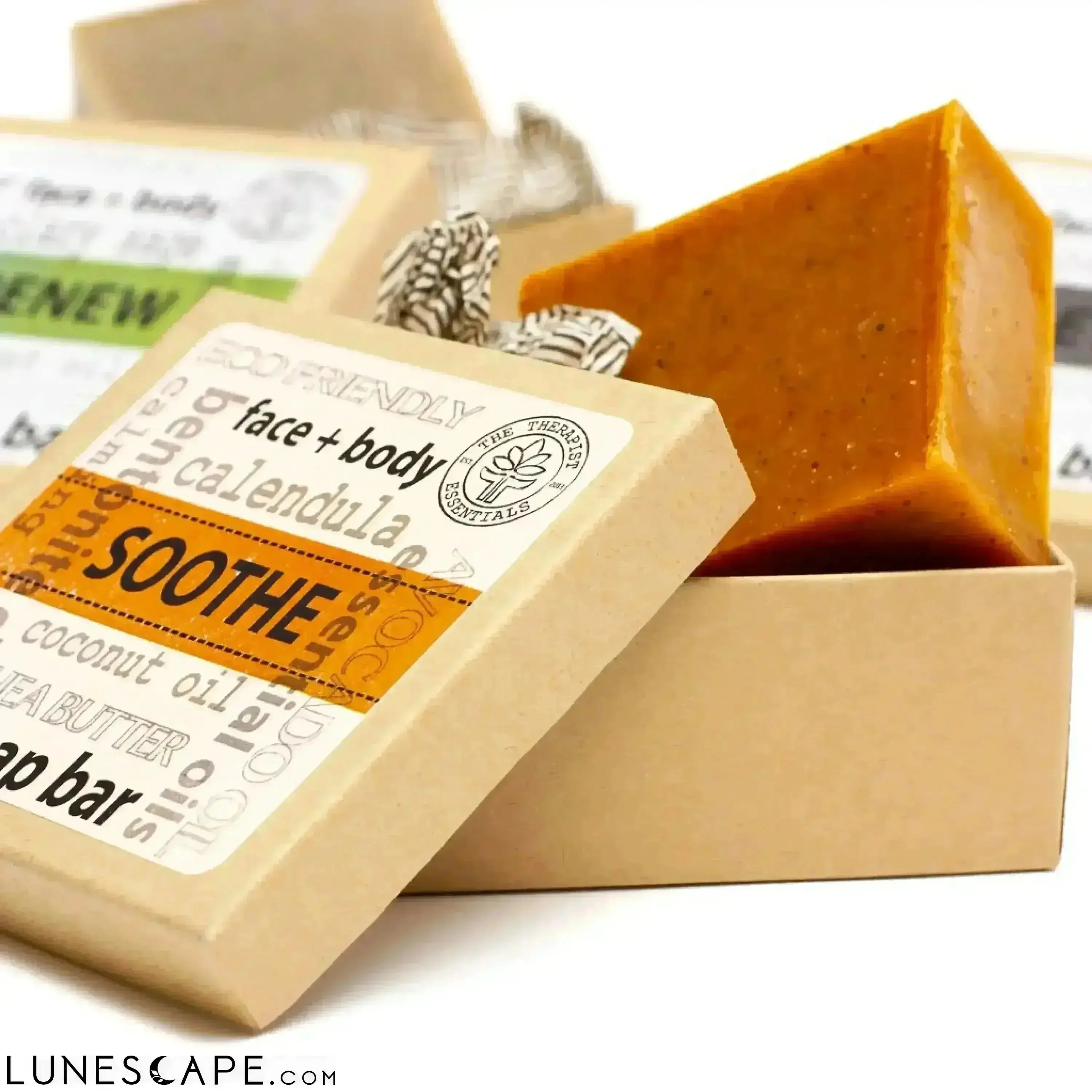 Aromatheraphy Soothe Coconut Oil Face & Vegan Body Soap LUNESCAPE