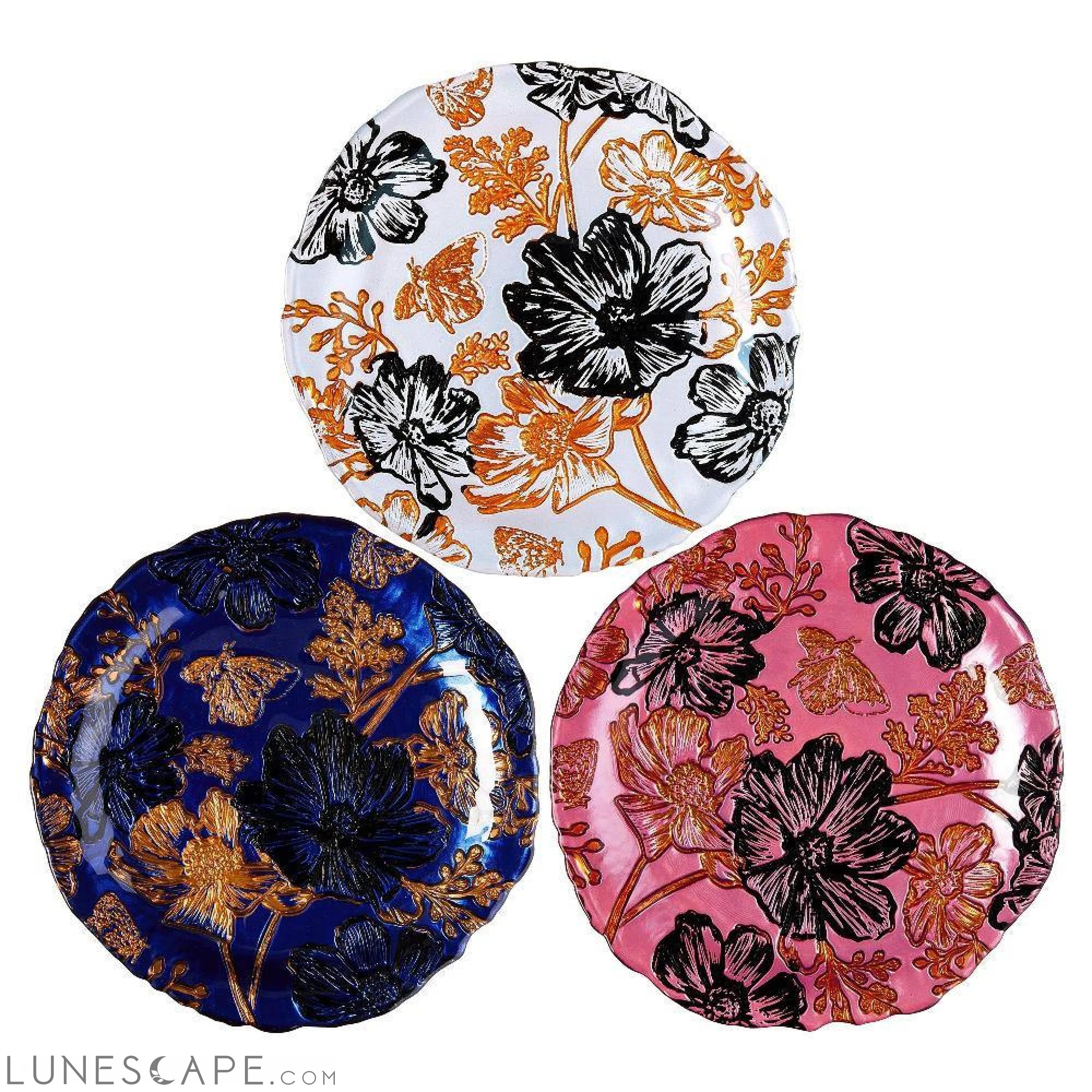 Artist Garden 8.5" Side Plates - Set of 4 LUNESCAPE