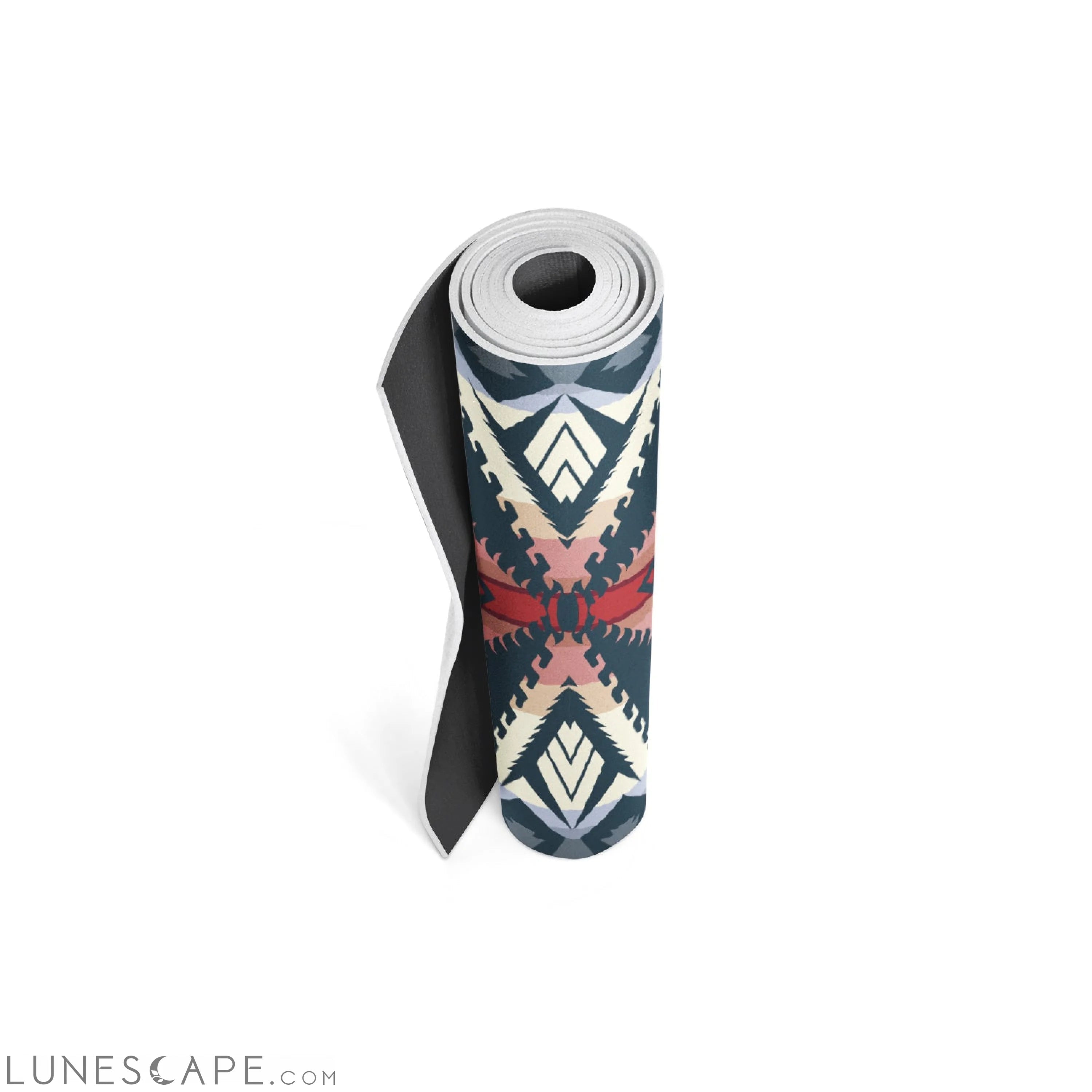 Ascend Yoga Mat Pendleton Eagle Rock Maroon Mat LUNESCAPE