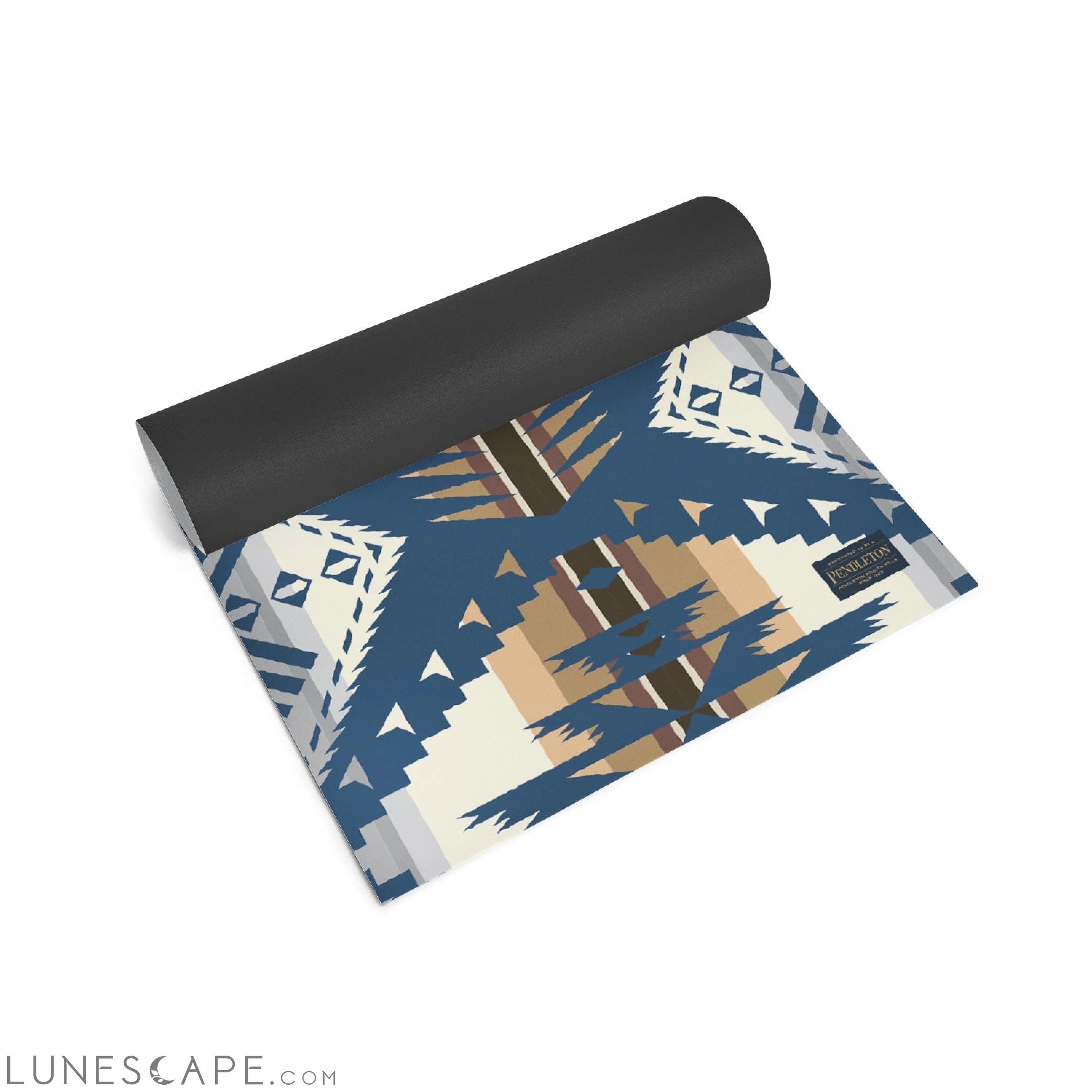 Ascend Yoga Mat Pendleton Eagle Rock Tan Mat LUNESCAPE