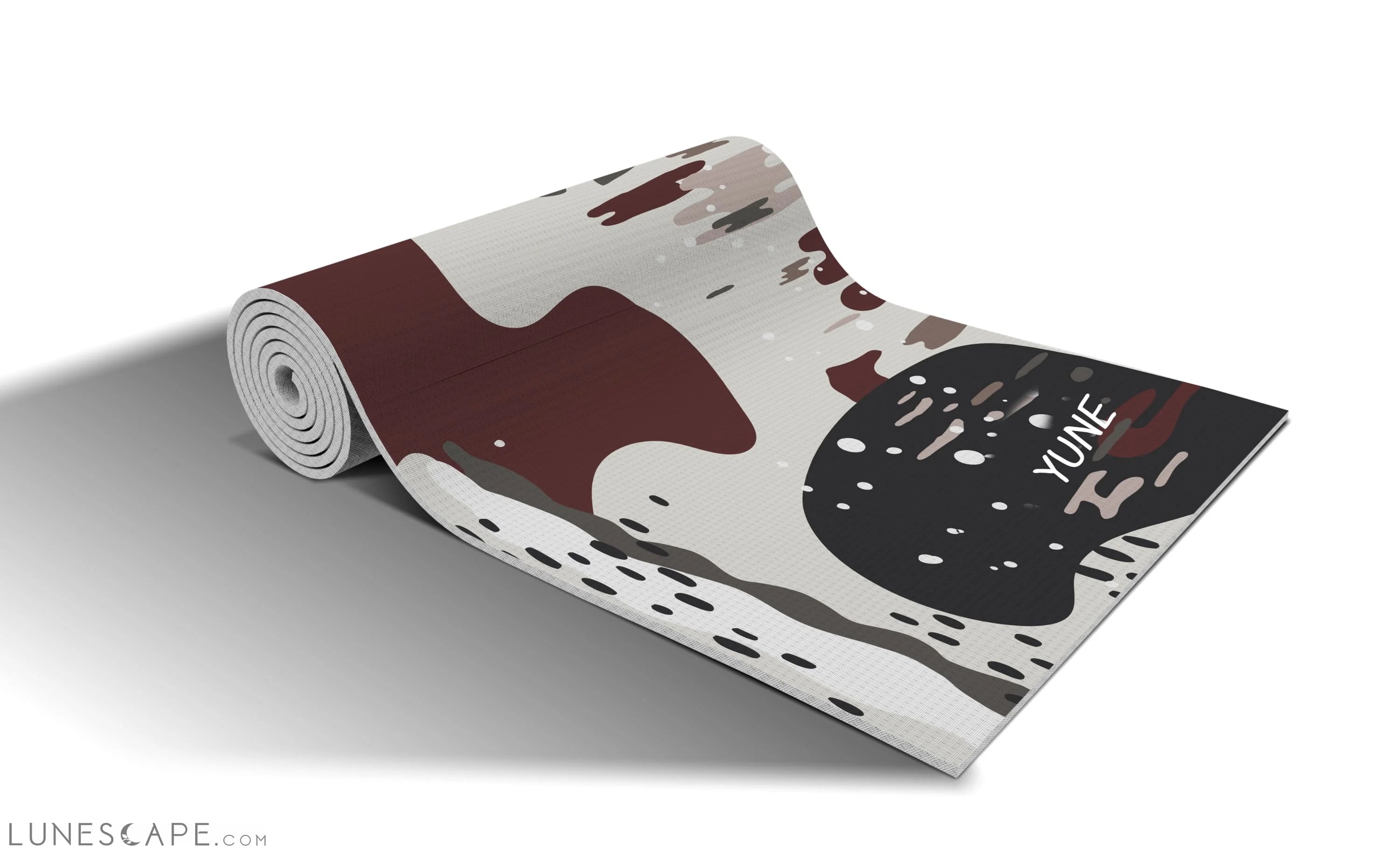 Ascend Yoga Mat Slate Mat LUNESCAPE