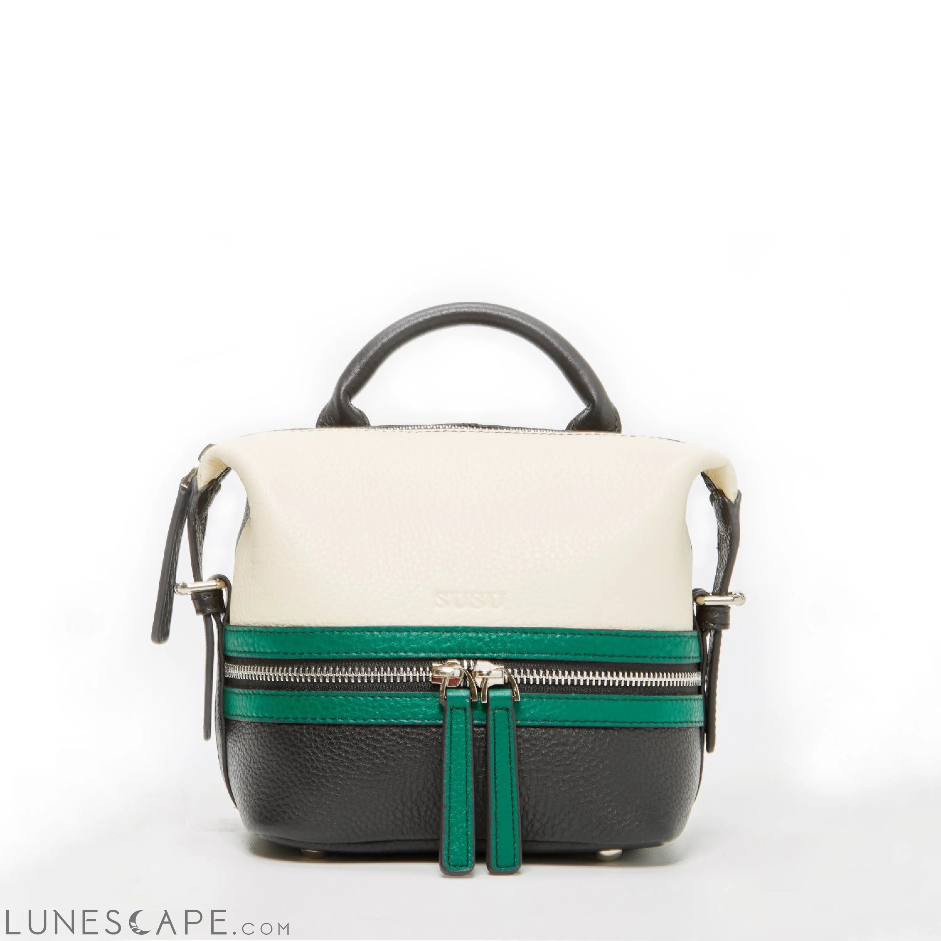 Ashley Small Leather Backpack Purse LUNESCAPE
