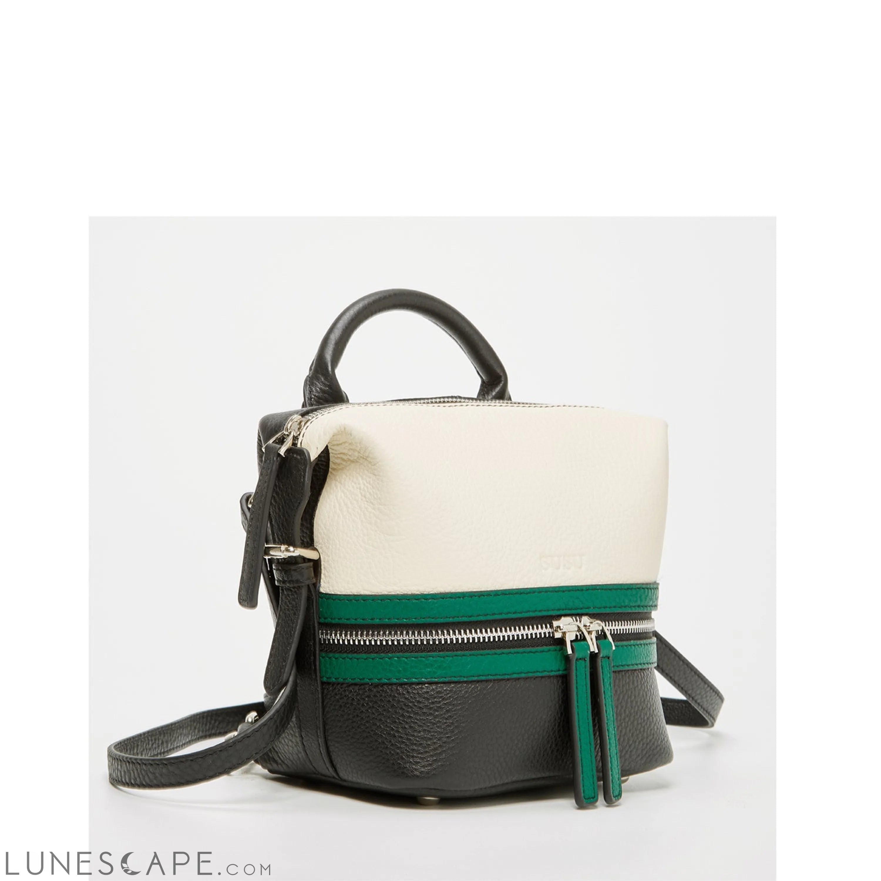 Ashley Small Leather Backpack Purse LUNESCAPE