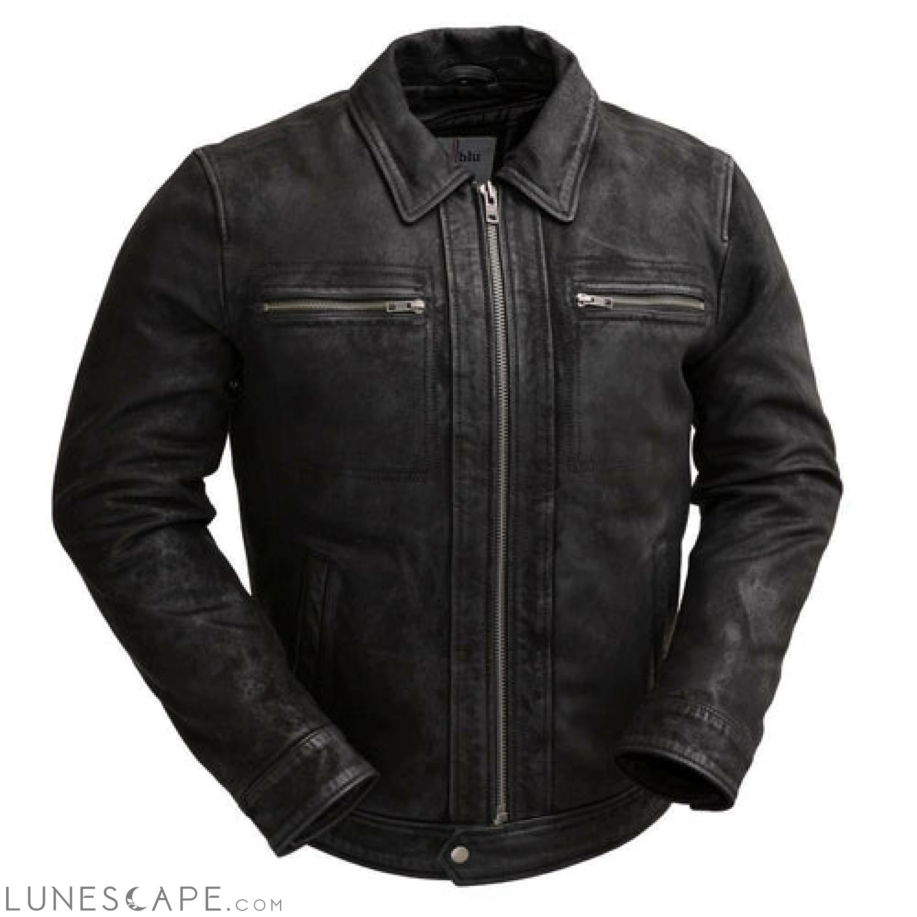 Austin - Men's Leather Jacket LUNESCAPE