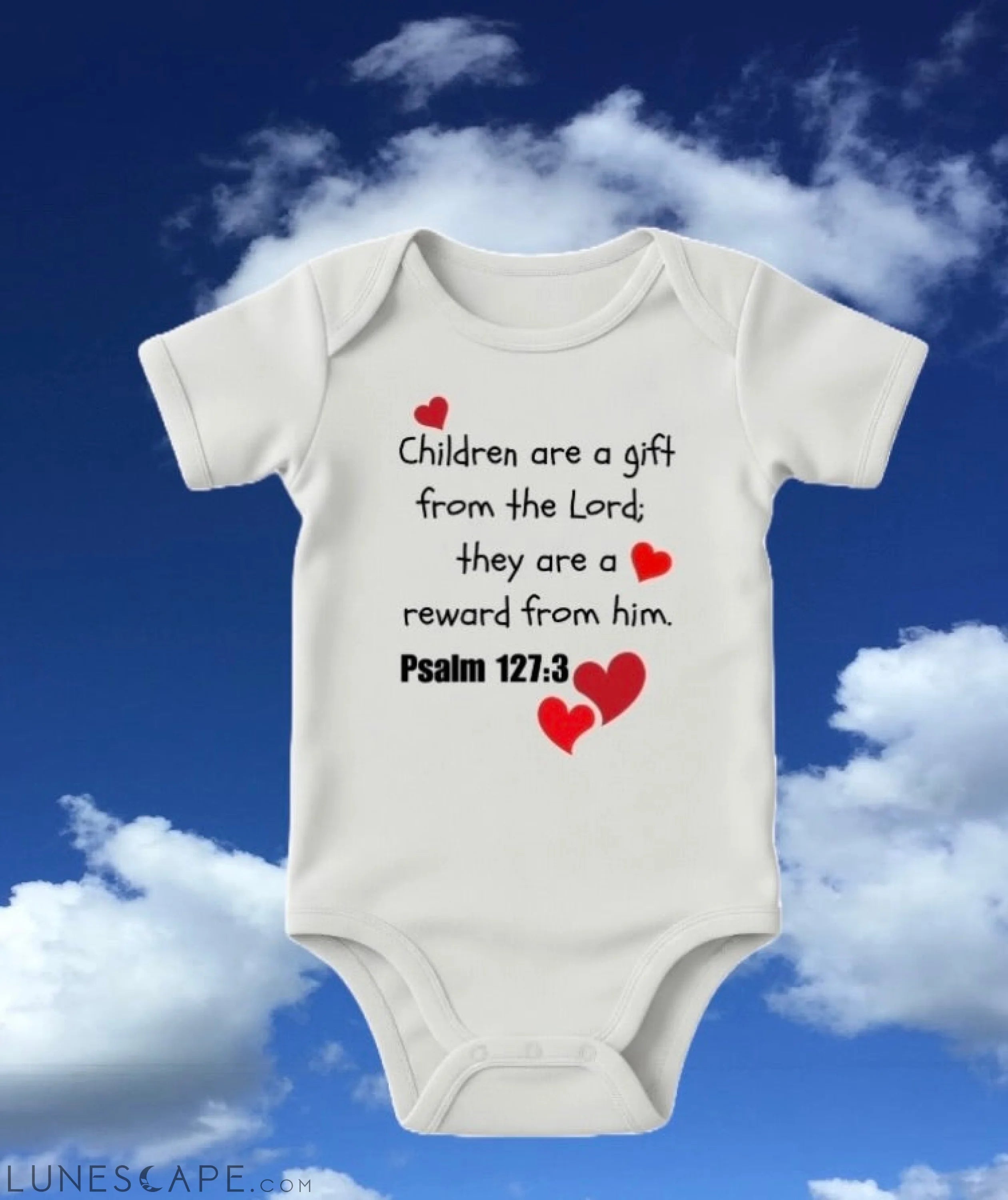 Baby Bodysuit - Psalm 127:3 LUNESCAPE
