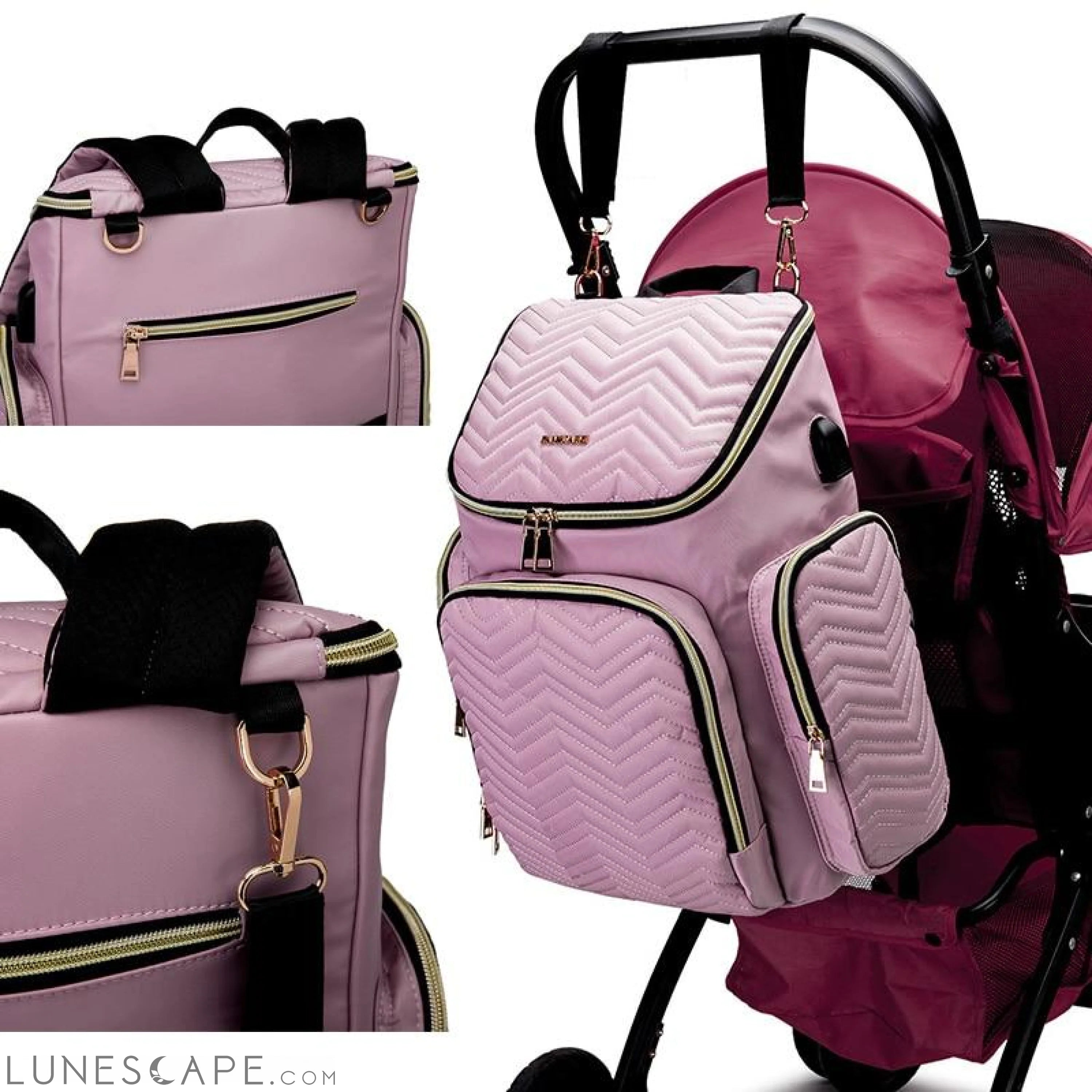 Baby Diaper Bag Backpack Stroller Bags Waterproof Women Maternity LUNESCAPE