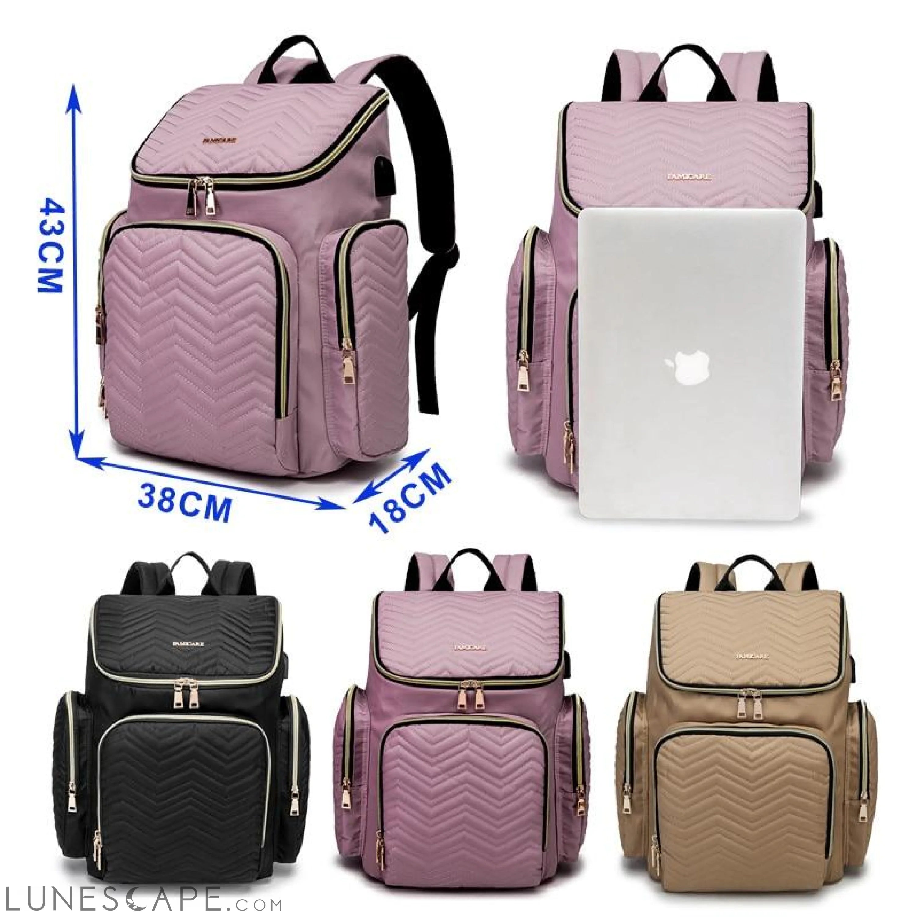 Baby Diaper Bag Backpack Stroller Bags Waterproof Women Maternity LUNESCAPE