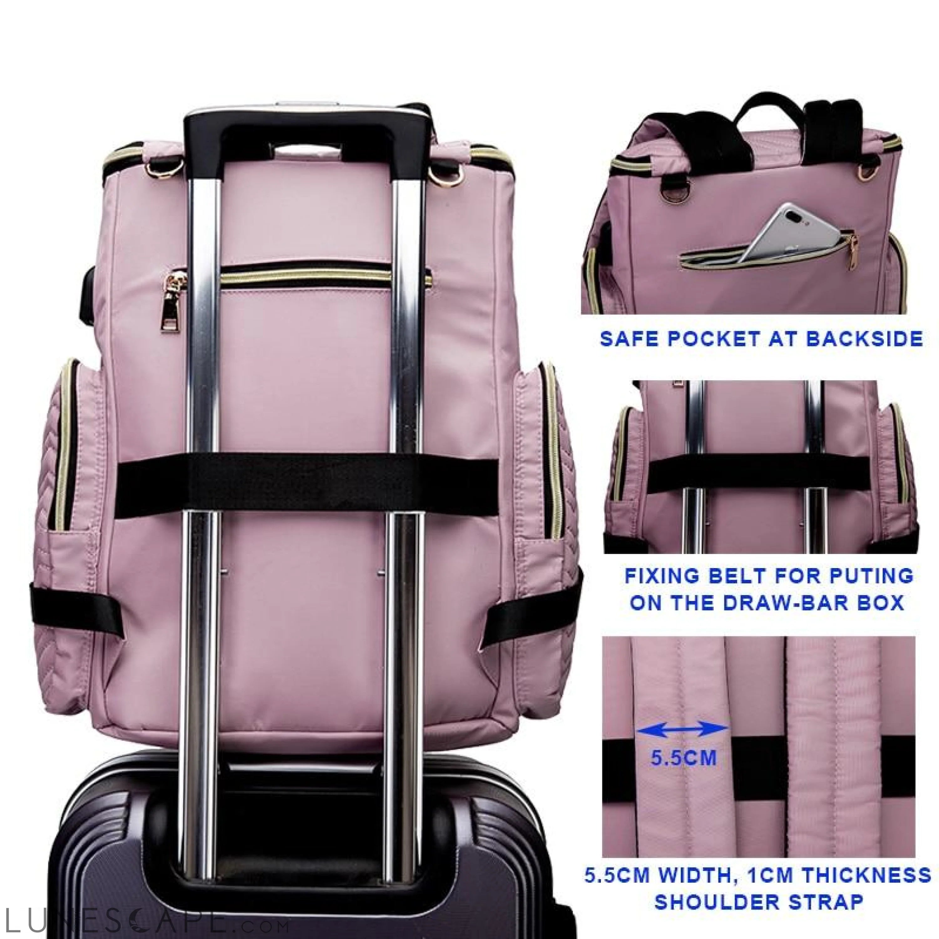 Baby Diaper Bag Backpack Stroller Bags Waterproof Women Maternity LUNESCAPE
