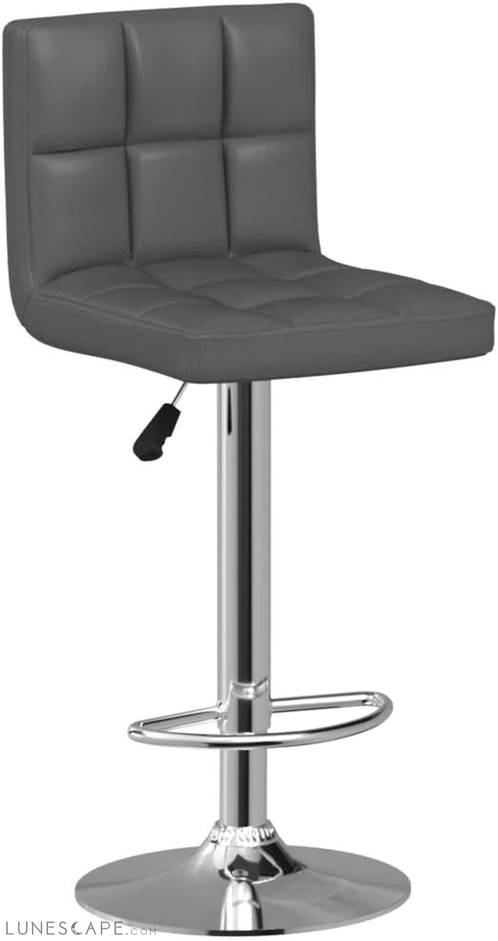 Bar Stools Modern Pu Leather Swivel Adjustable Hydraulic Bar Stool LUNESCAPE