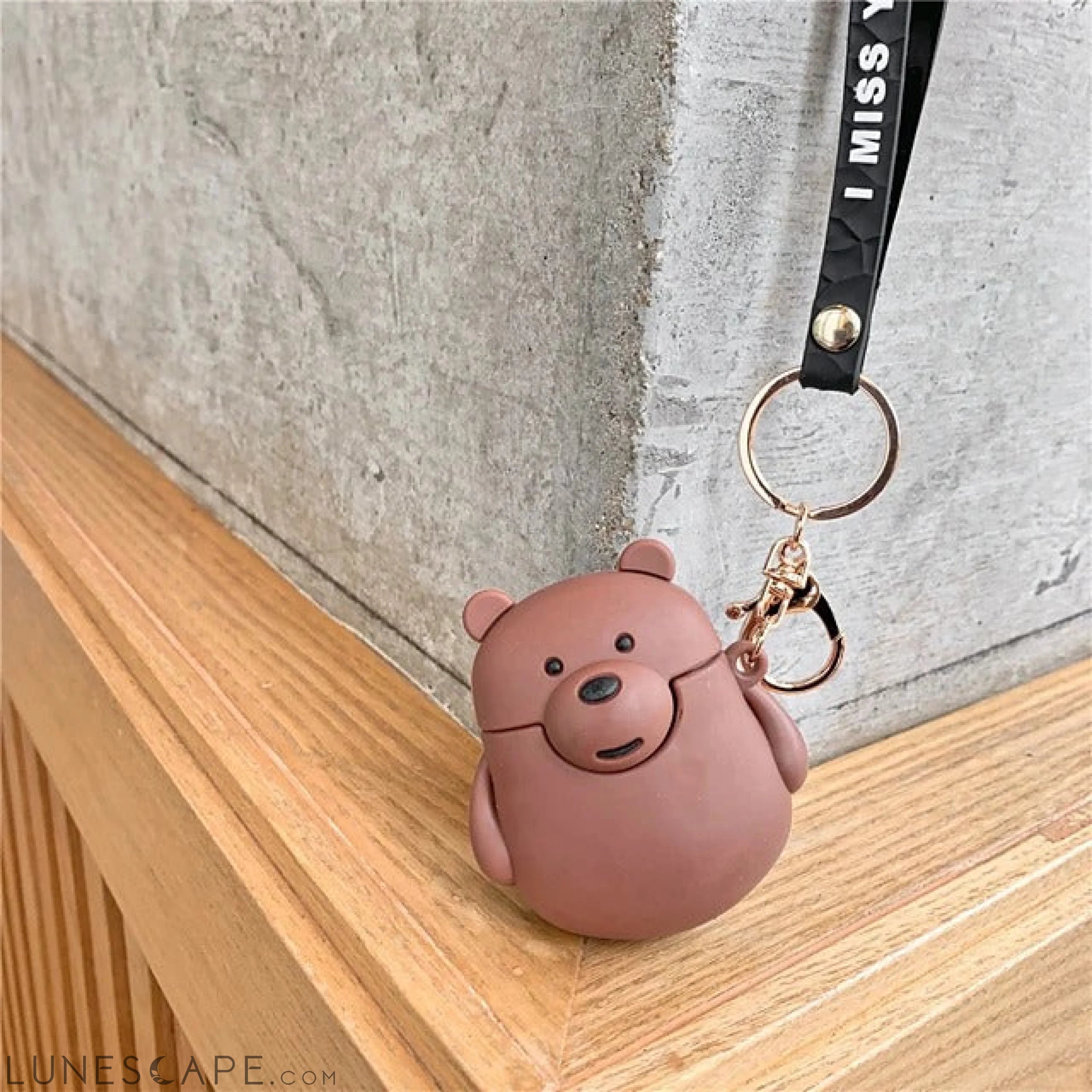 Bear AirPods Case Lovely Headphone Case Soft LUNESCAPE