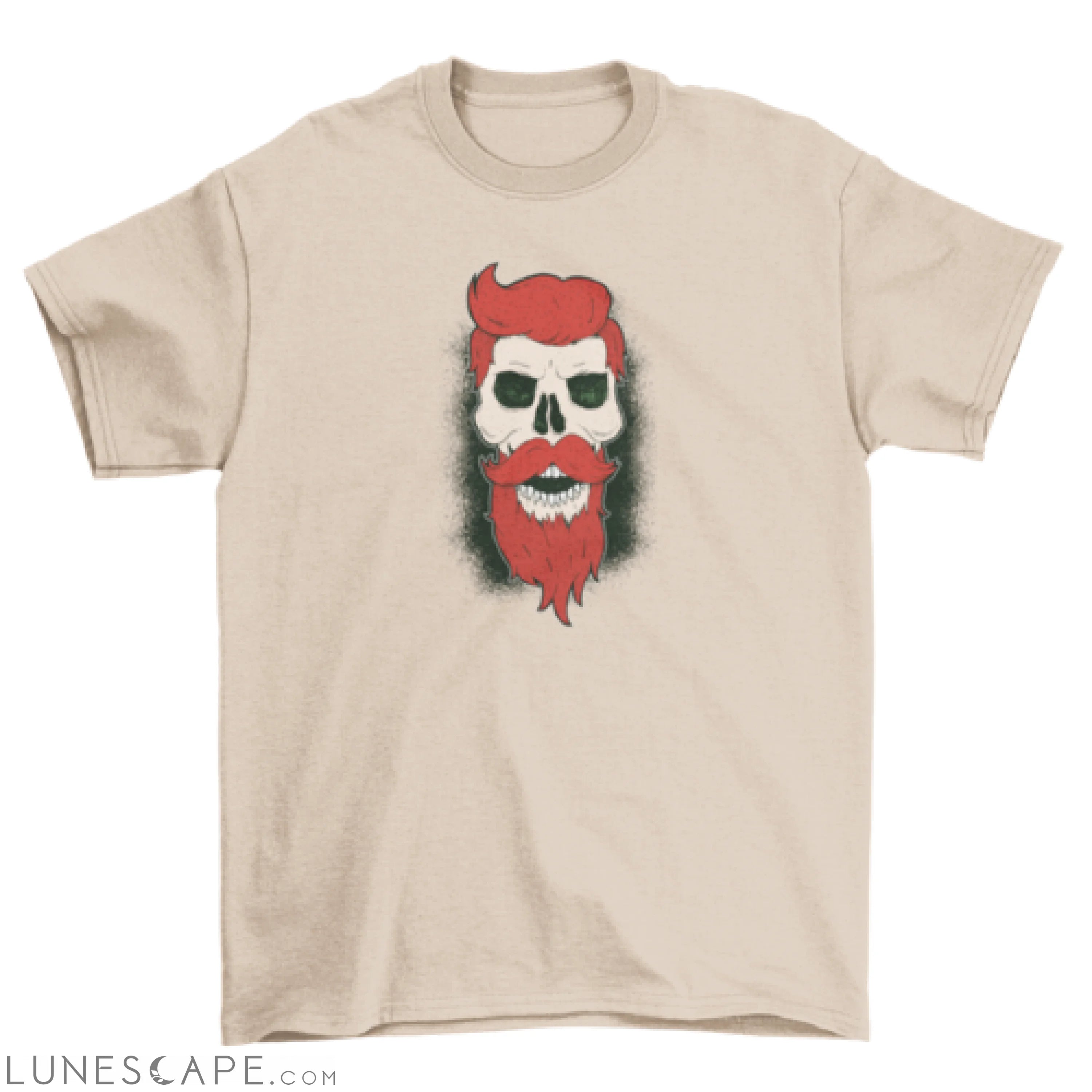 Bearded Skull Graphic T-shirt LUNESCAPE