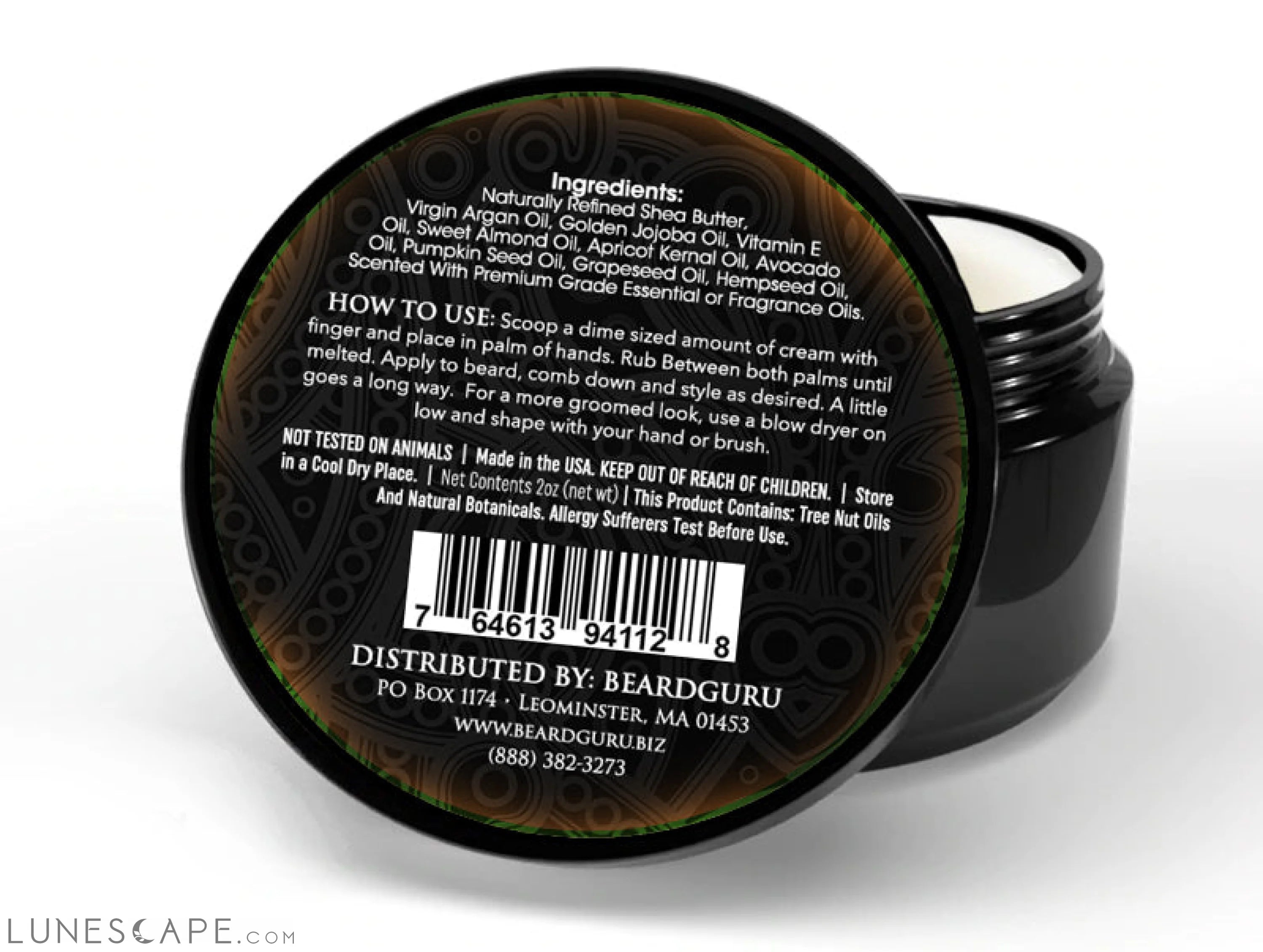 BeardGuru Rebel Beard Cream LUNESCAPE