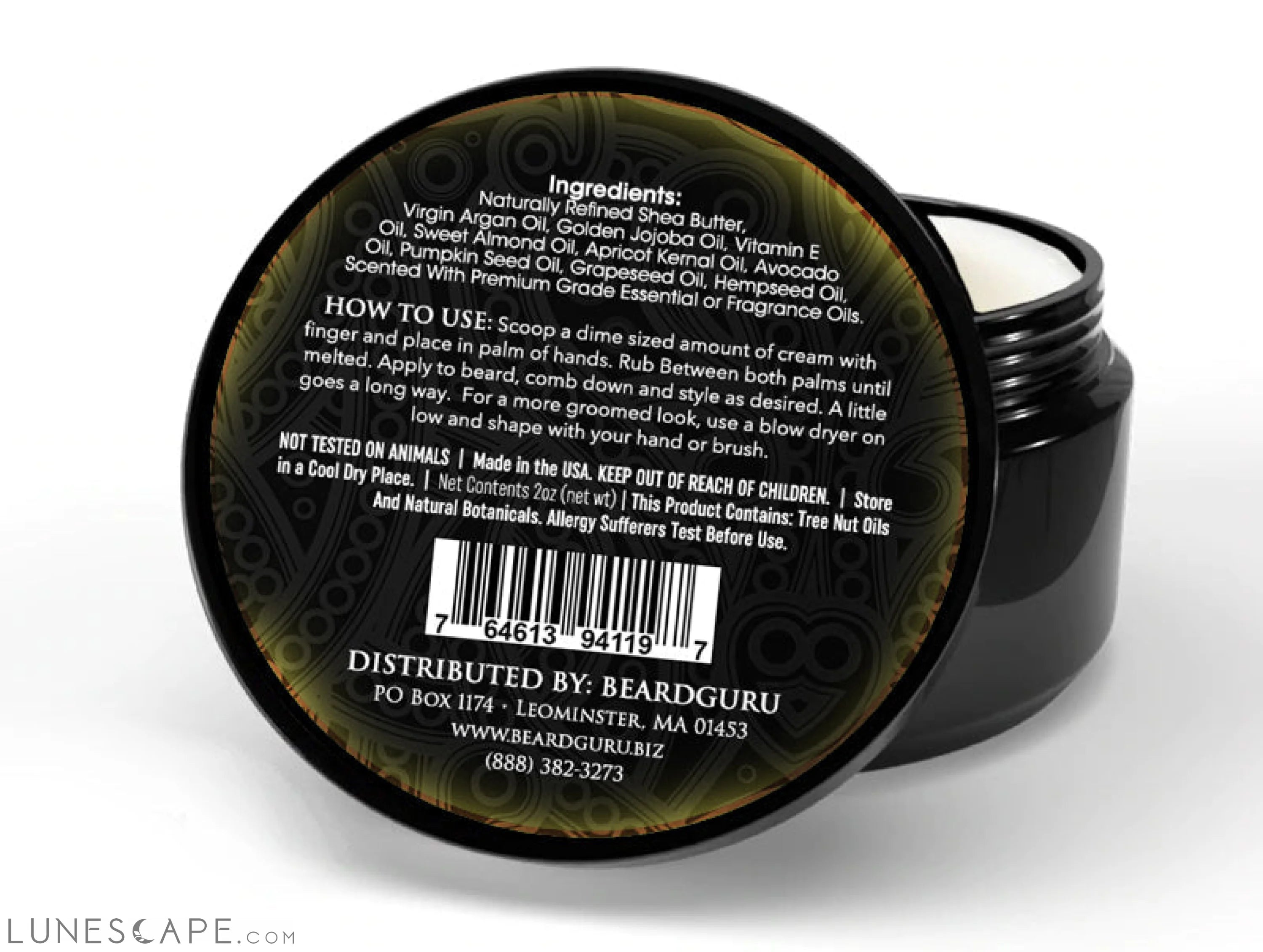 BeardGuru Smooth Whiskey Beard Cream LUNESCAPE