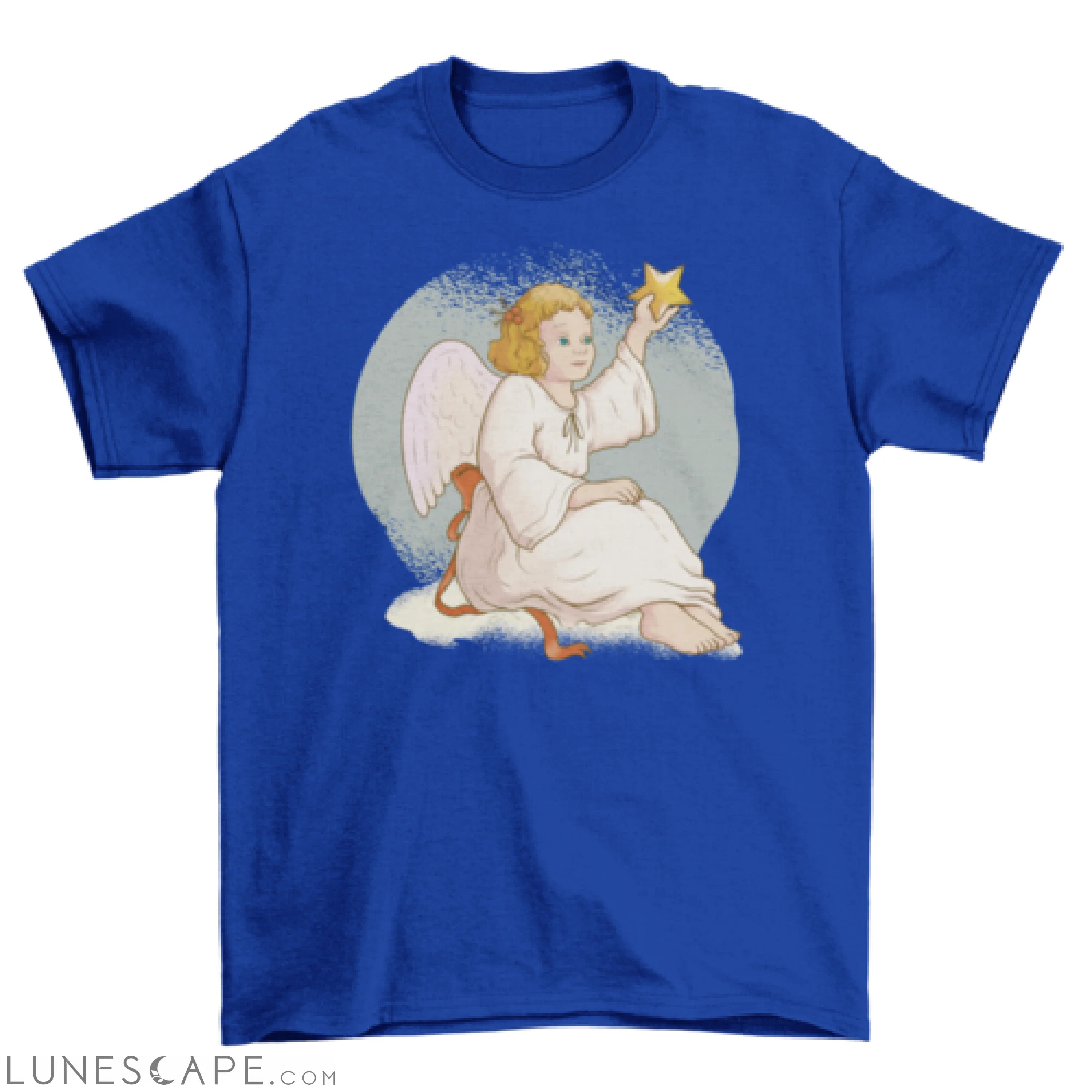 Beautiful Christmas angel t-shirt LUNESCAPE
